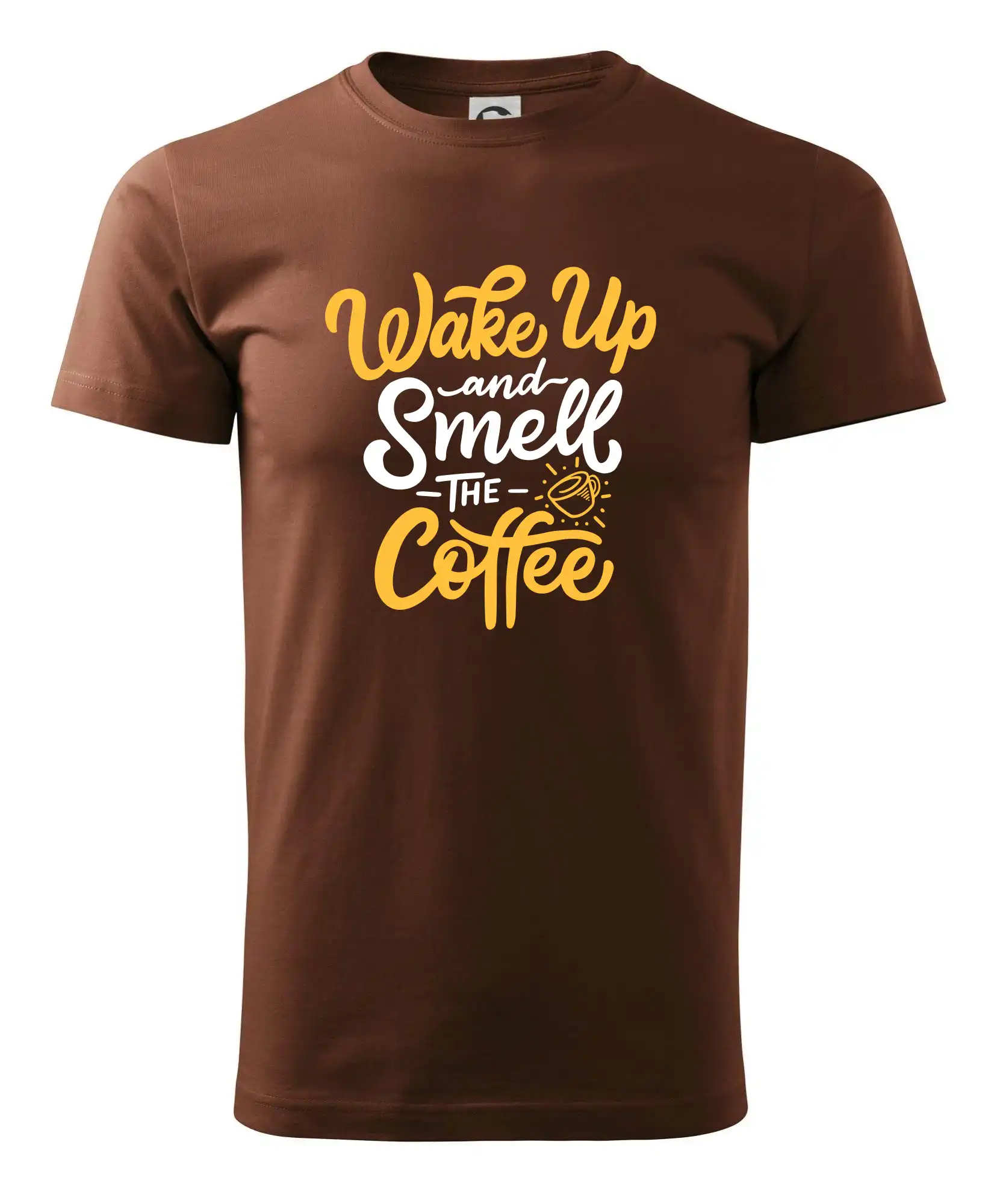 Motívy pre baristu a milovníkov kávy - Wake Up and Smell The Coffee - Pánske tričko nižšej gramáže