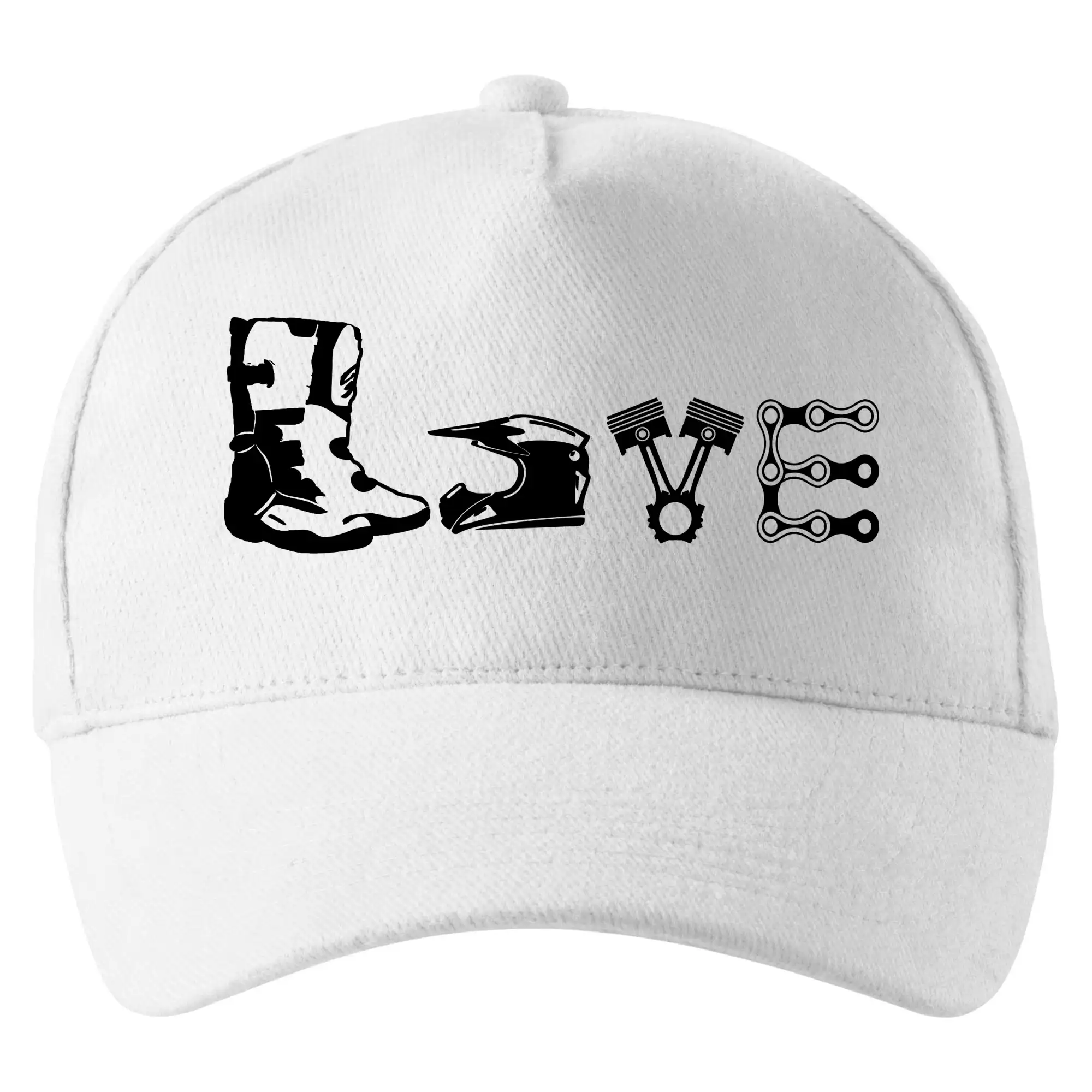 Motocross tričká - Enduro Love - Šiltovka so zahnutým šiltom a mosaznou sponou