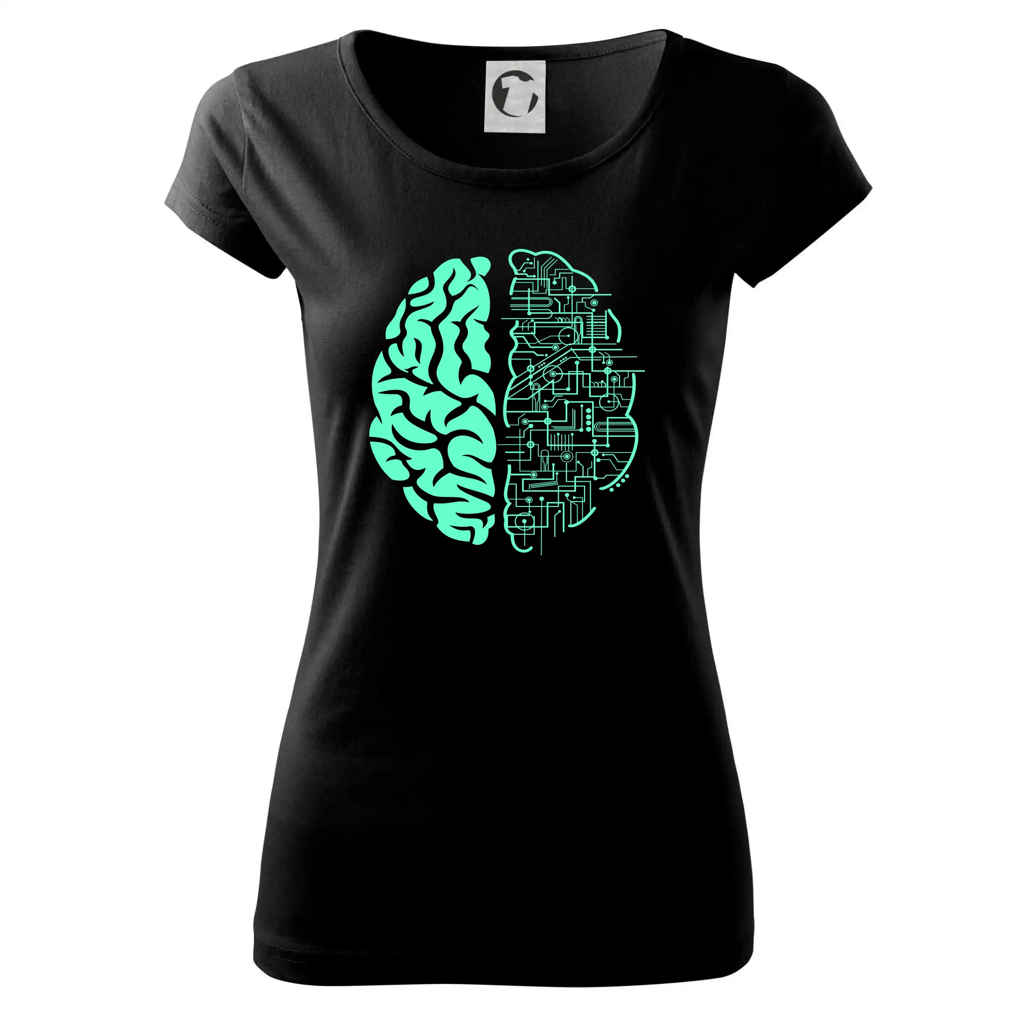 Grafické tričká - Electric Brain - Dámske tričko Pure