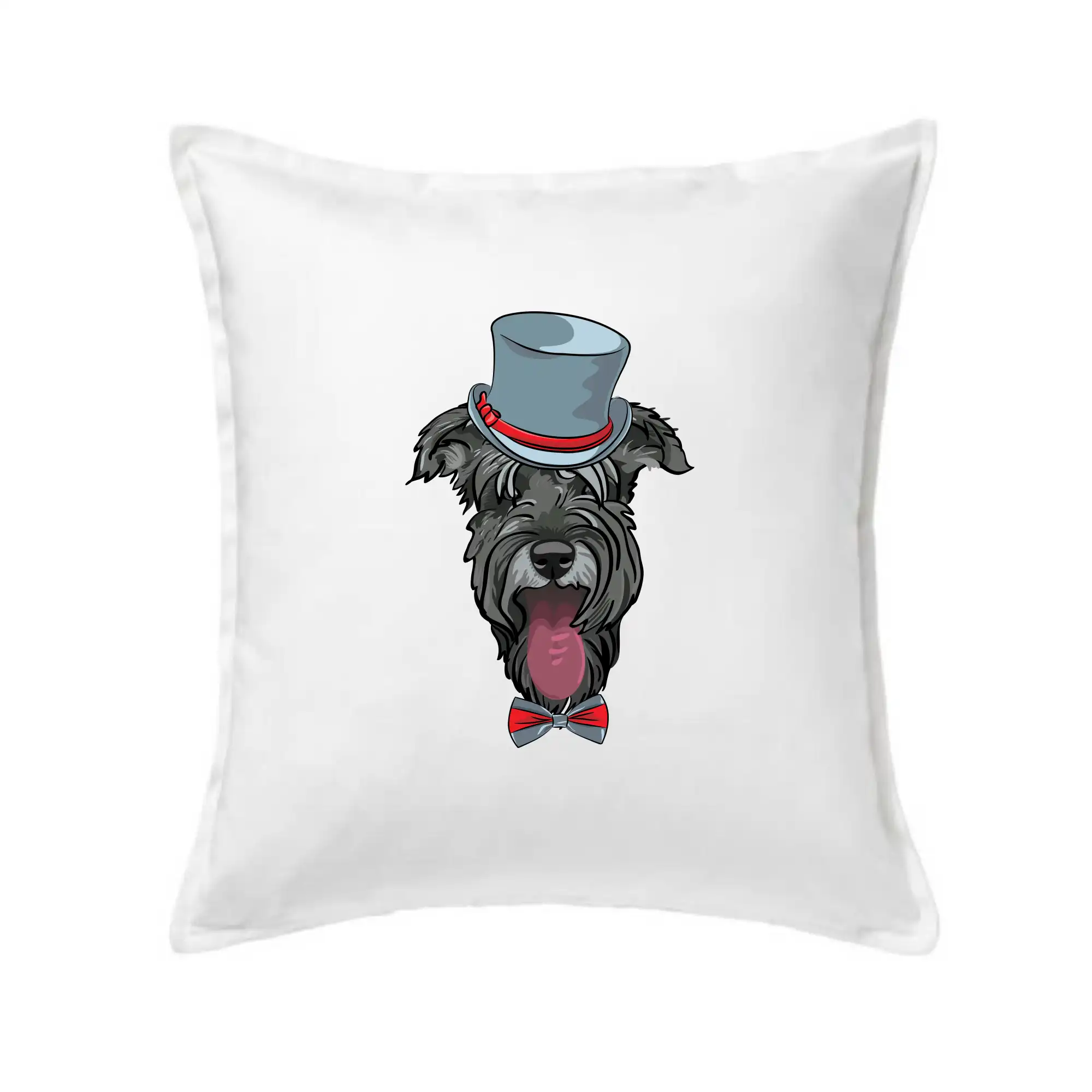 Ostatné psie plemená - Bradáč v klobúku - Vankúš 50x50