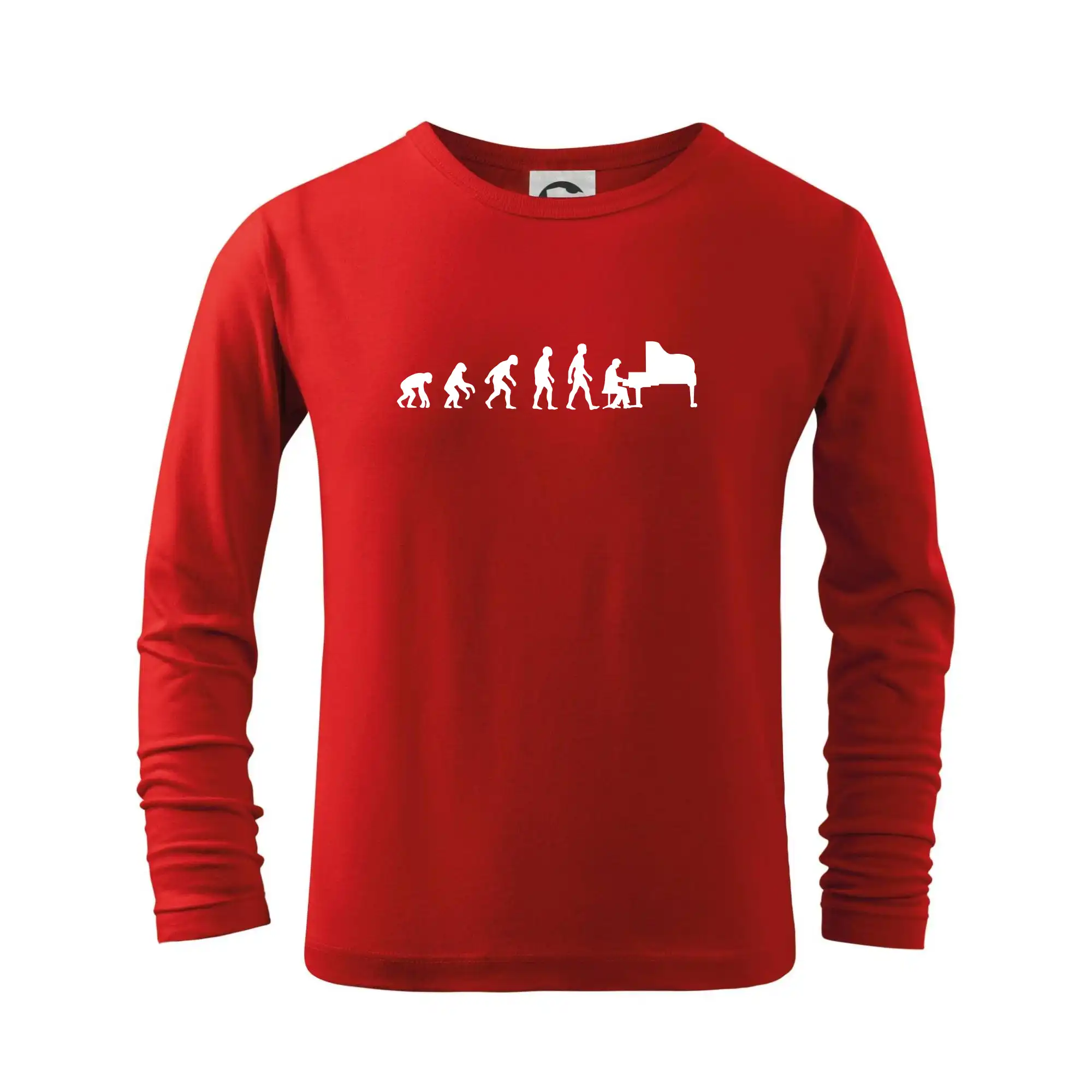 Evoluce piano - Tričko detské Long Sleeve