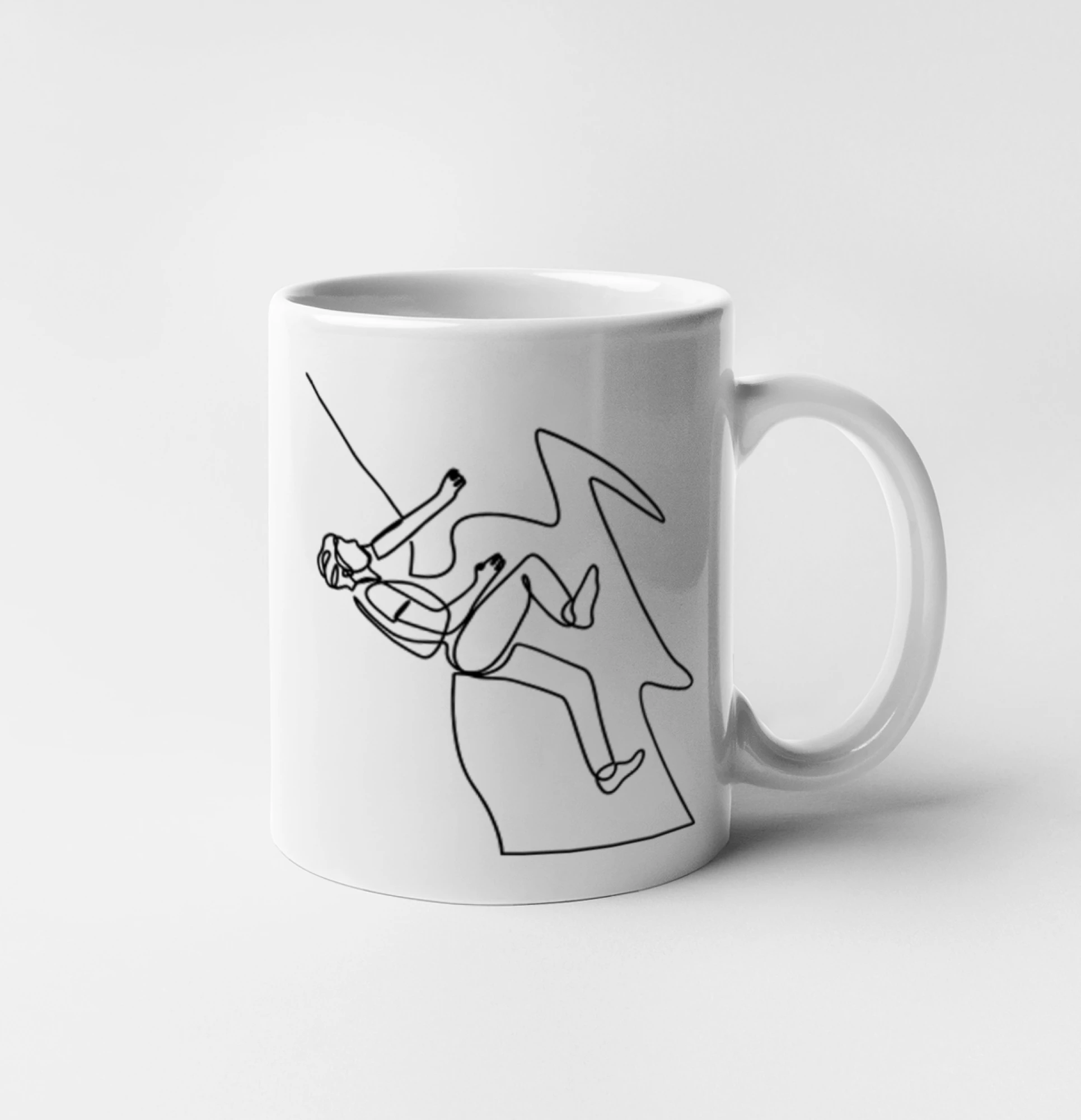 Lezec na skále jedním tahem