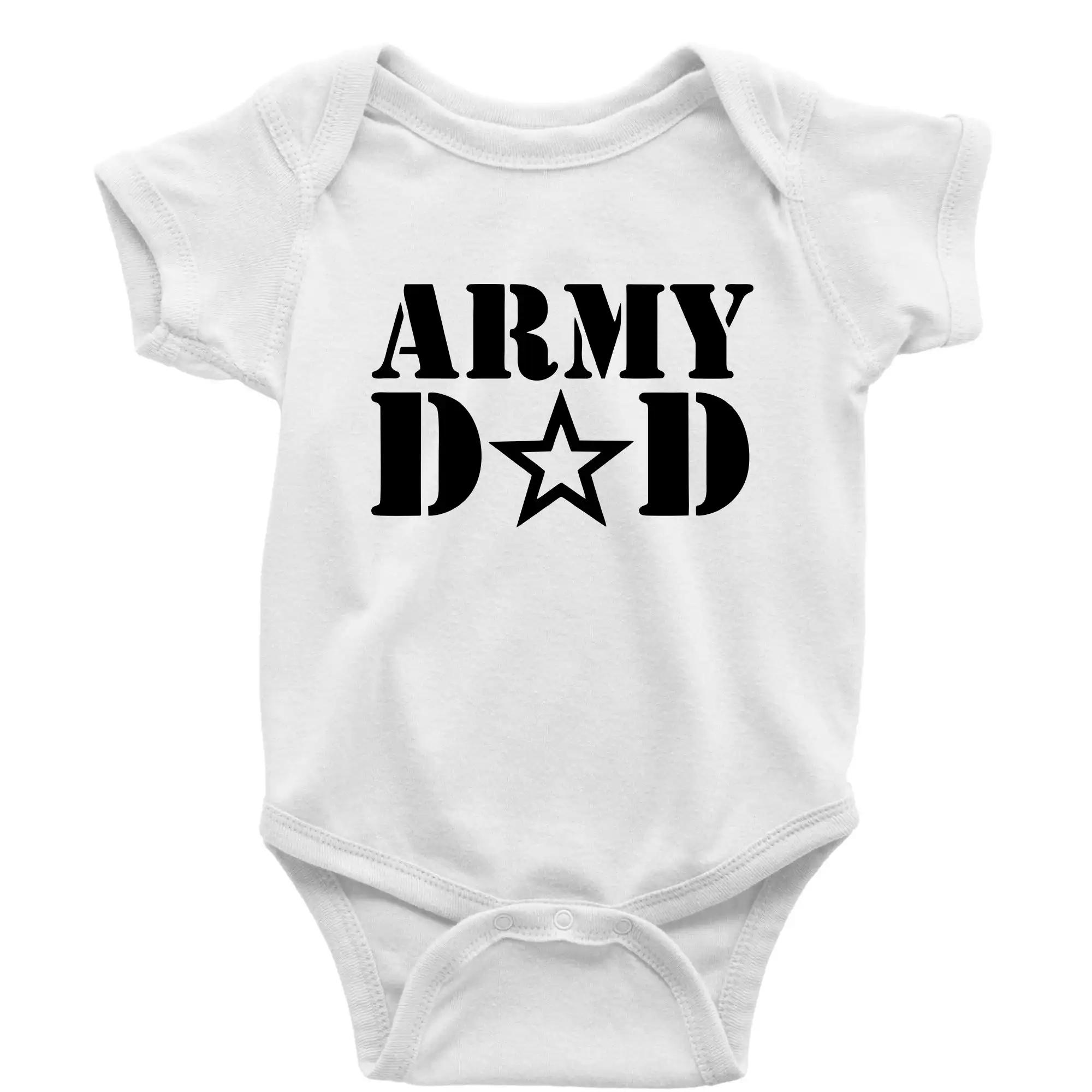 Army dad - Body dojčenské s krátkym rukávom