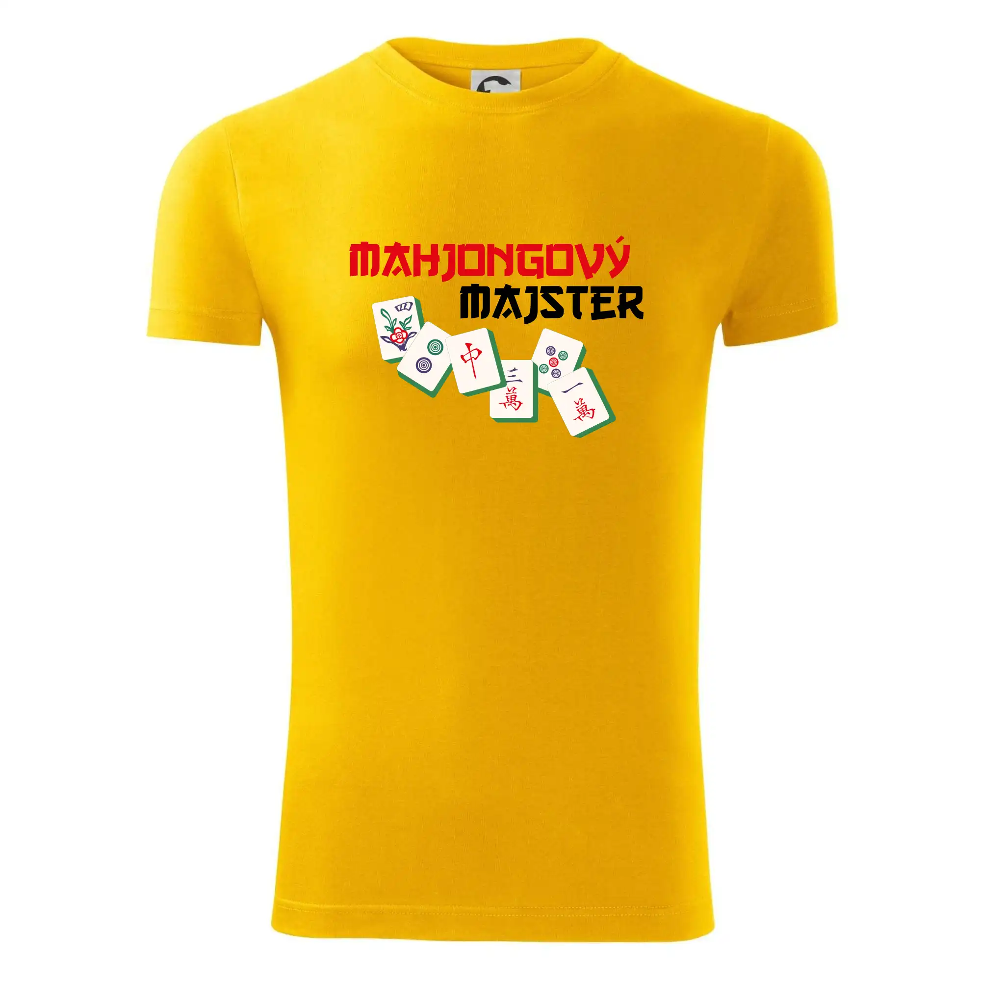 Tričká a mikiny so spoločenskými hrami  - Majhongový majster - Viper FIT - Pánske zúžené tričko