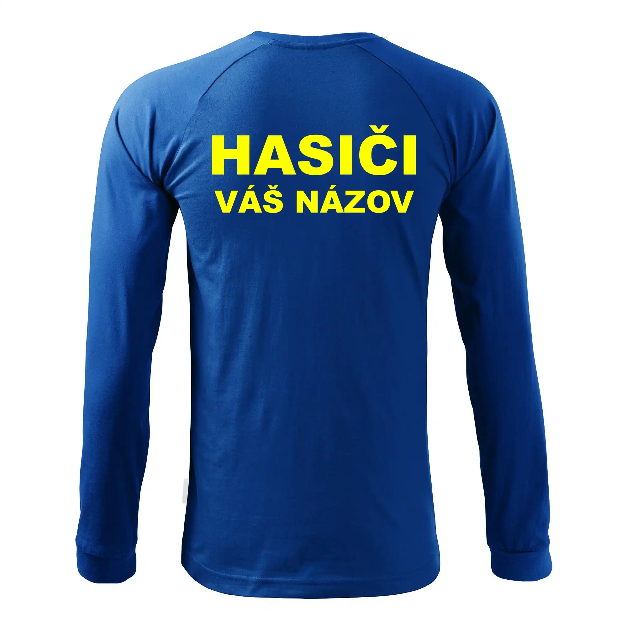 Hasiči - žltý nápis - váš názov zboru
