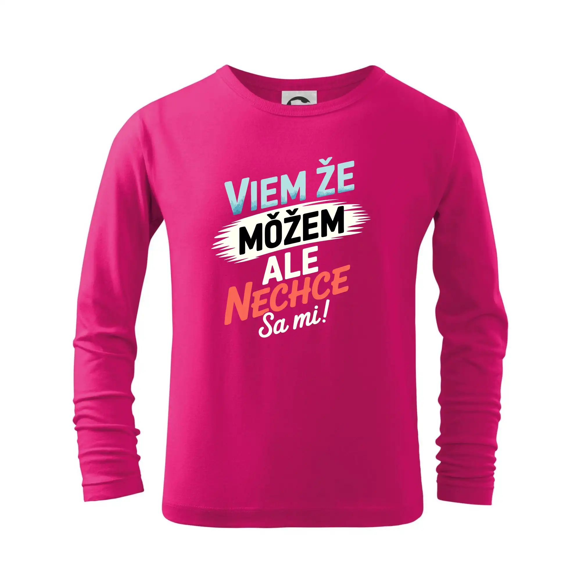Ostatné nápisy - Viem že možem ale nechce sa mi! - Tričko detské Long Sleeve