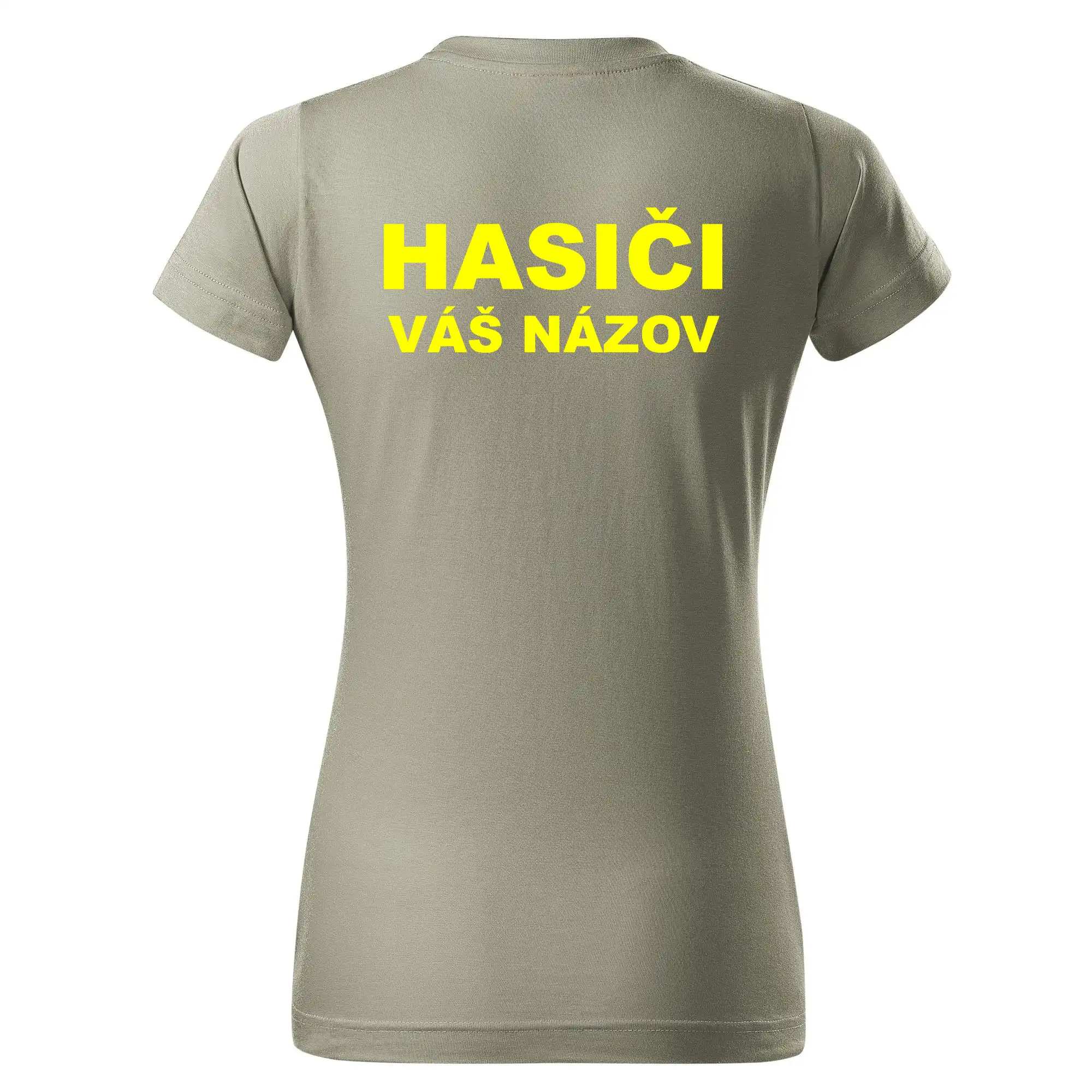 Hasiči - žltý nápis - váš názov zboru