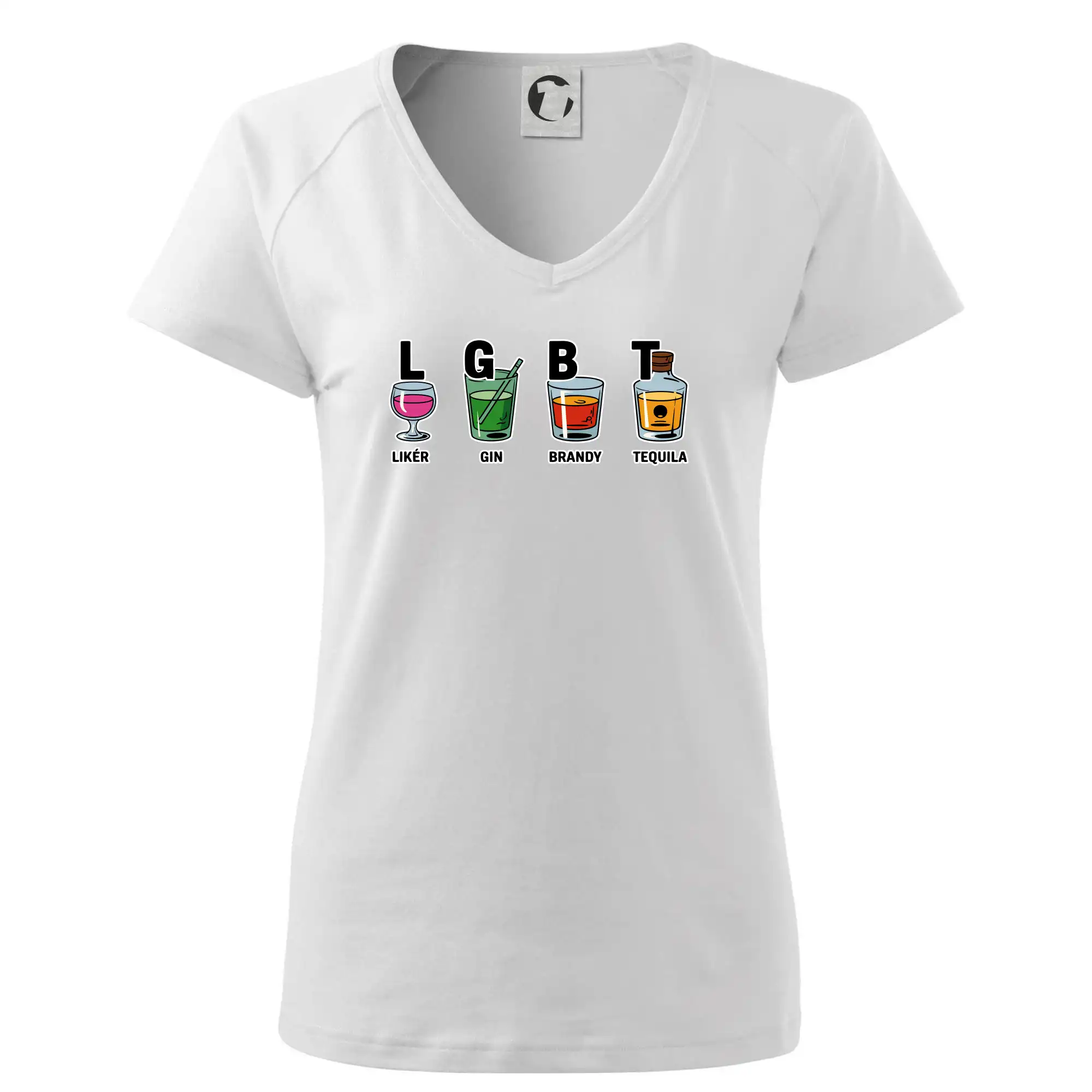 Tričká pre LGBT a Queer komunitu - LGBT -  Likér, Gin, Brandy, Tequila - Tričko dámske Dream