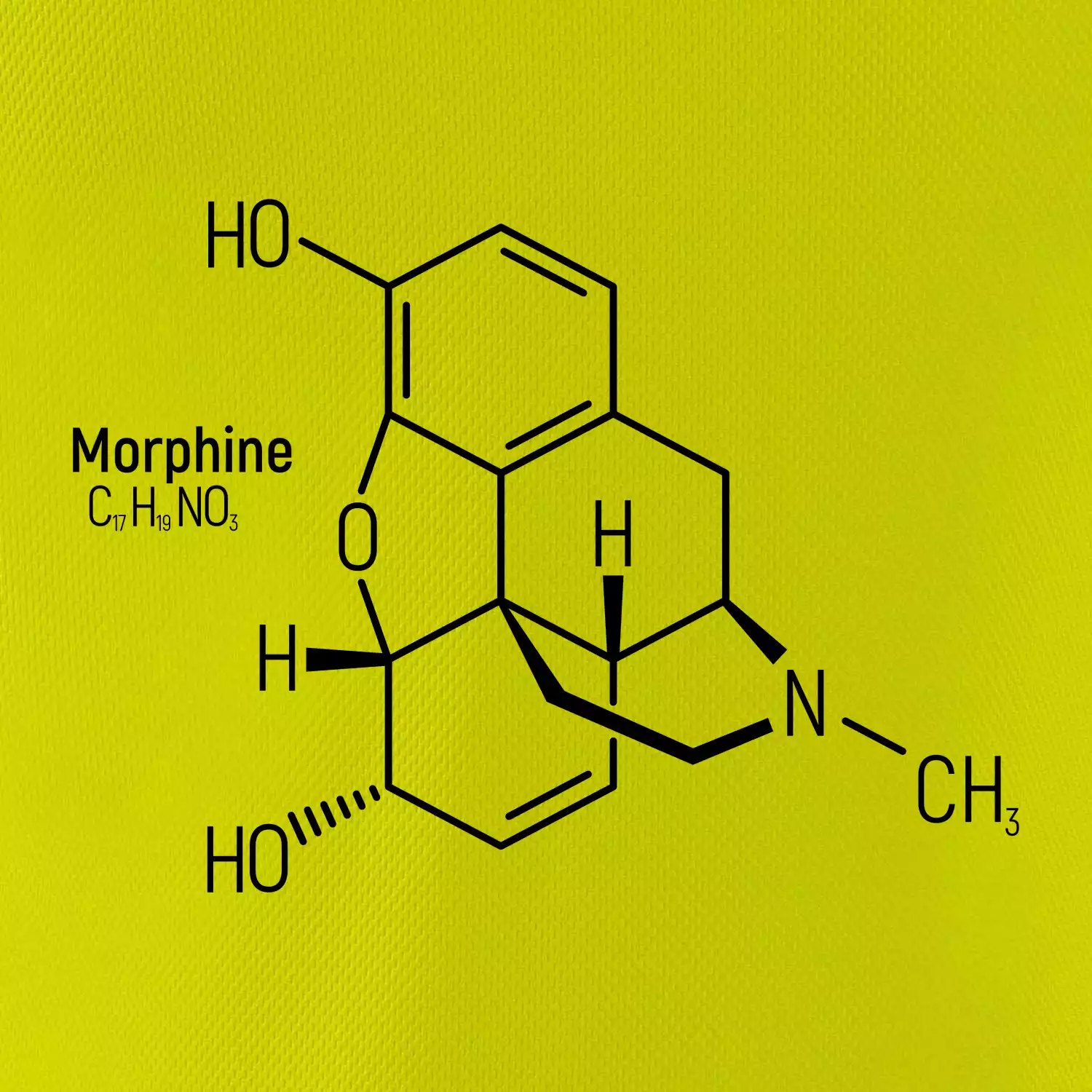Molekulární struktura Morfin