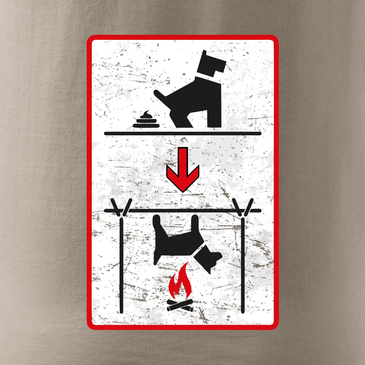 Tričko pro odpůrce sraní na chodníku