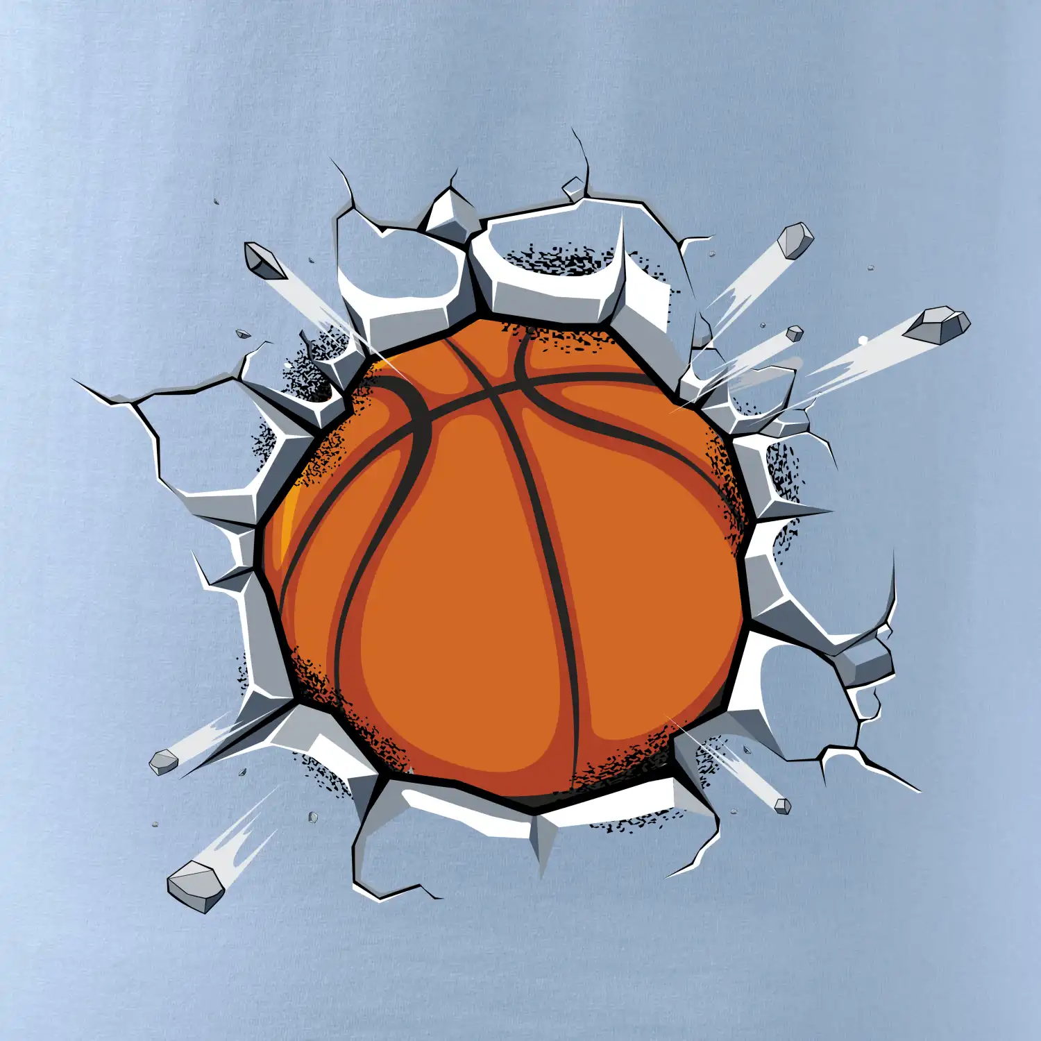 Basketbal míč v triku