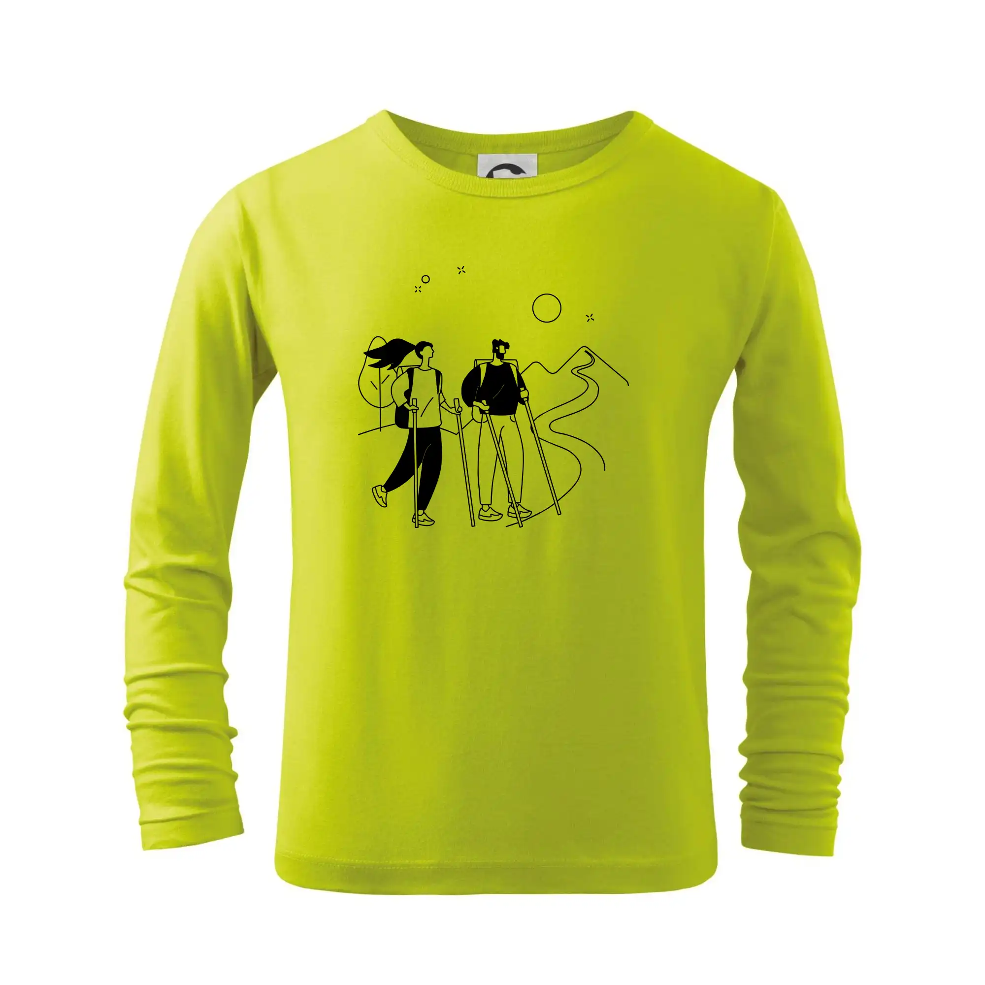 Kreslený pár na výletě