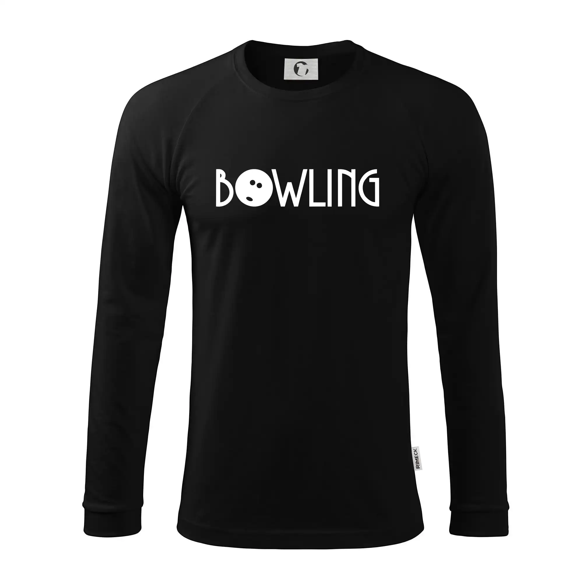 Tričká Bowling - Bowling nápis - Pánske tričko s dlhým rukávom LS130