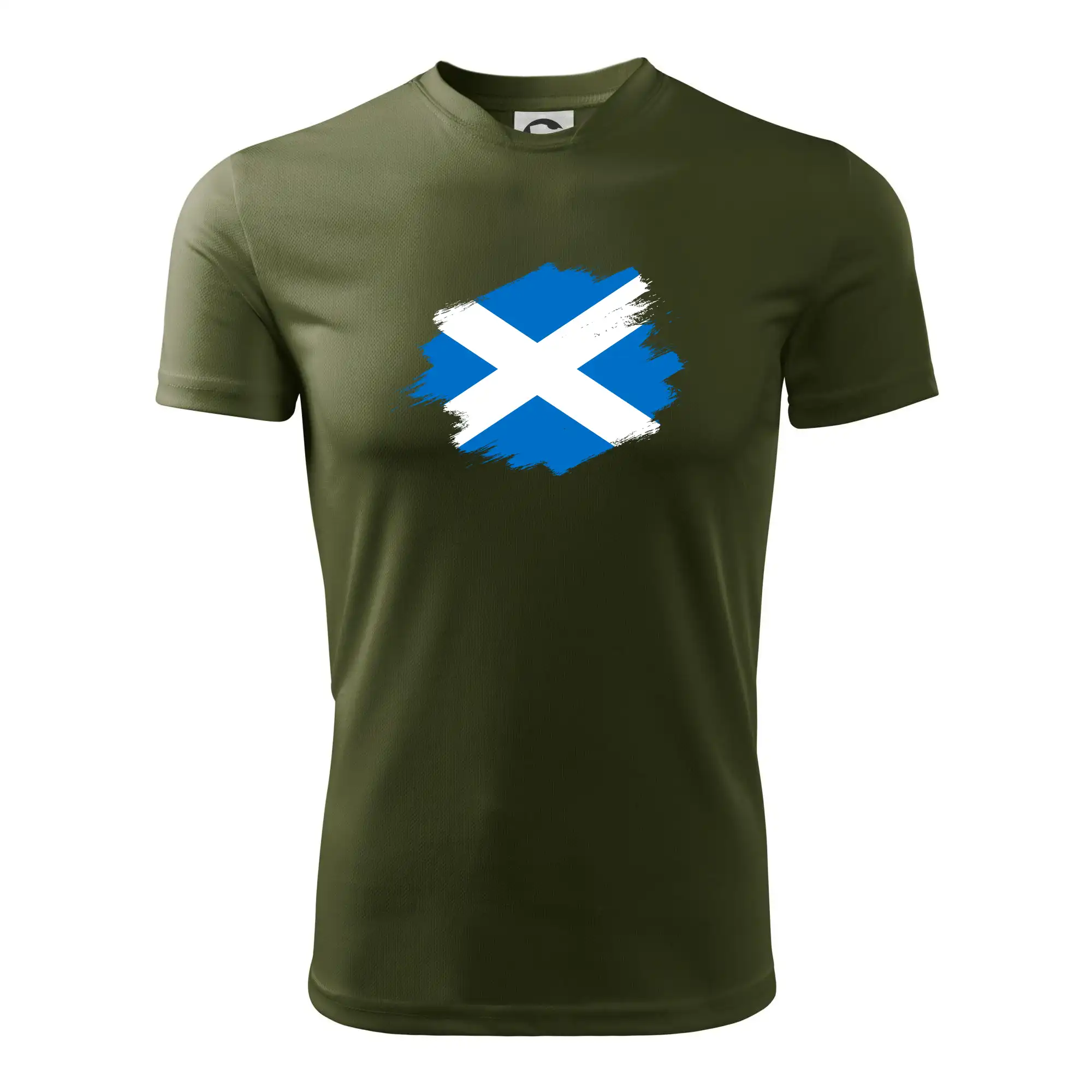 Skotská vlajka kreslená štetcem