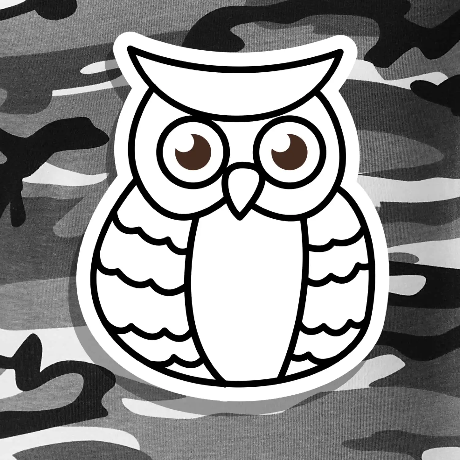 Sova kreslená na prsu