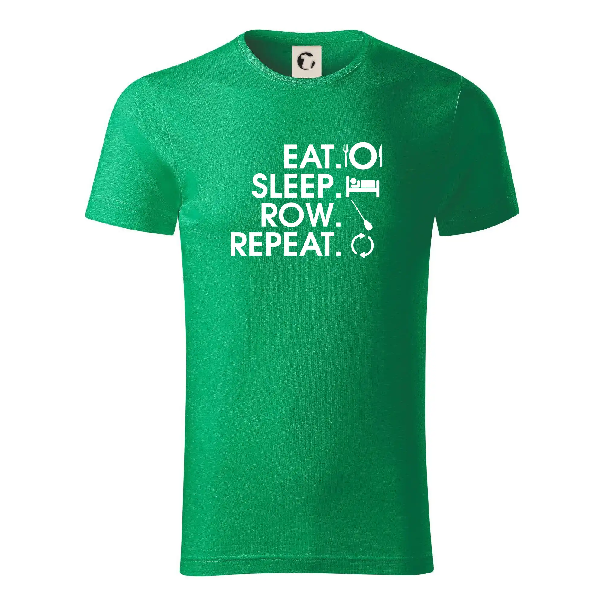 Vodácke tričká - Eat sleep row repeat - Tričko z organickej bavlny