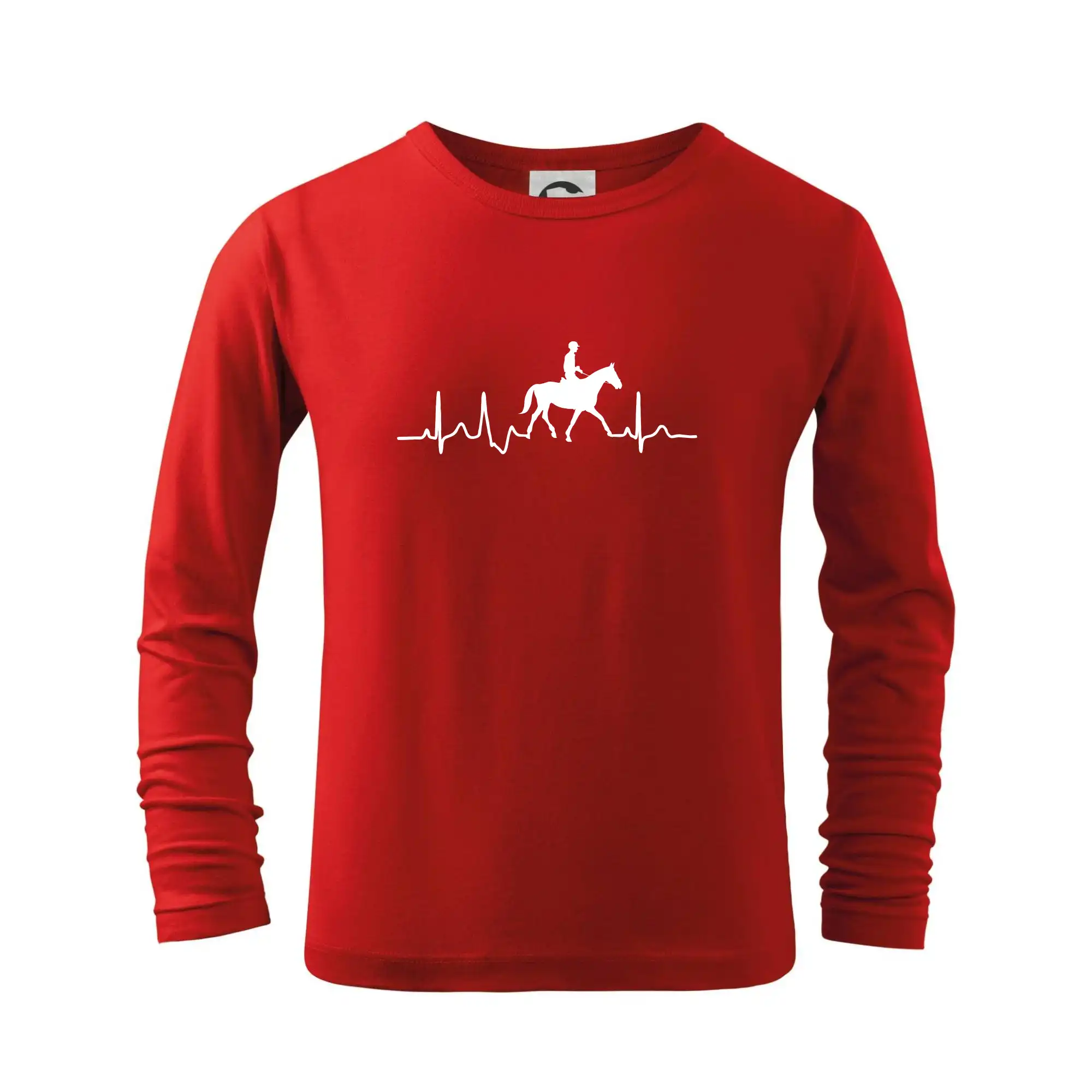 Tričká s koňmi - EKG jazda na koni - Tričko detské Long Sleeve