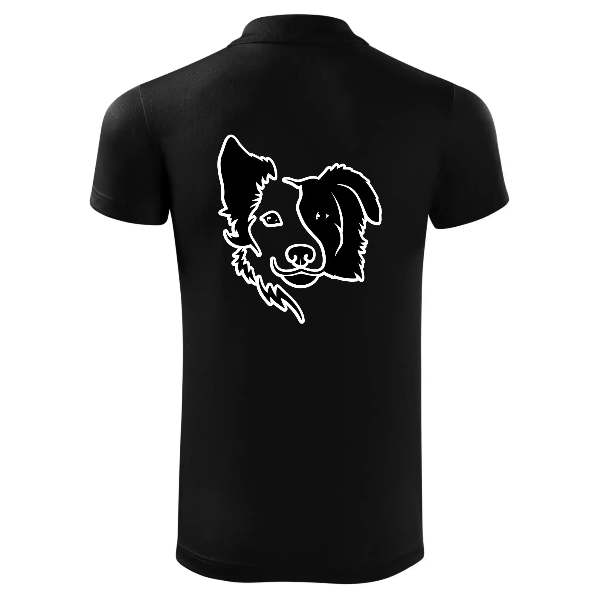 Border kólie obrys hlavy