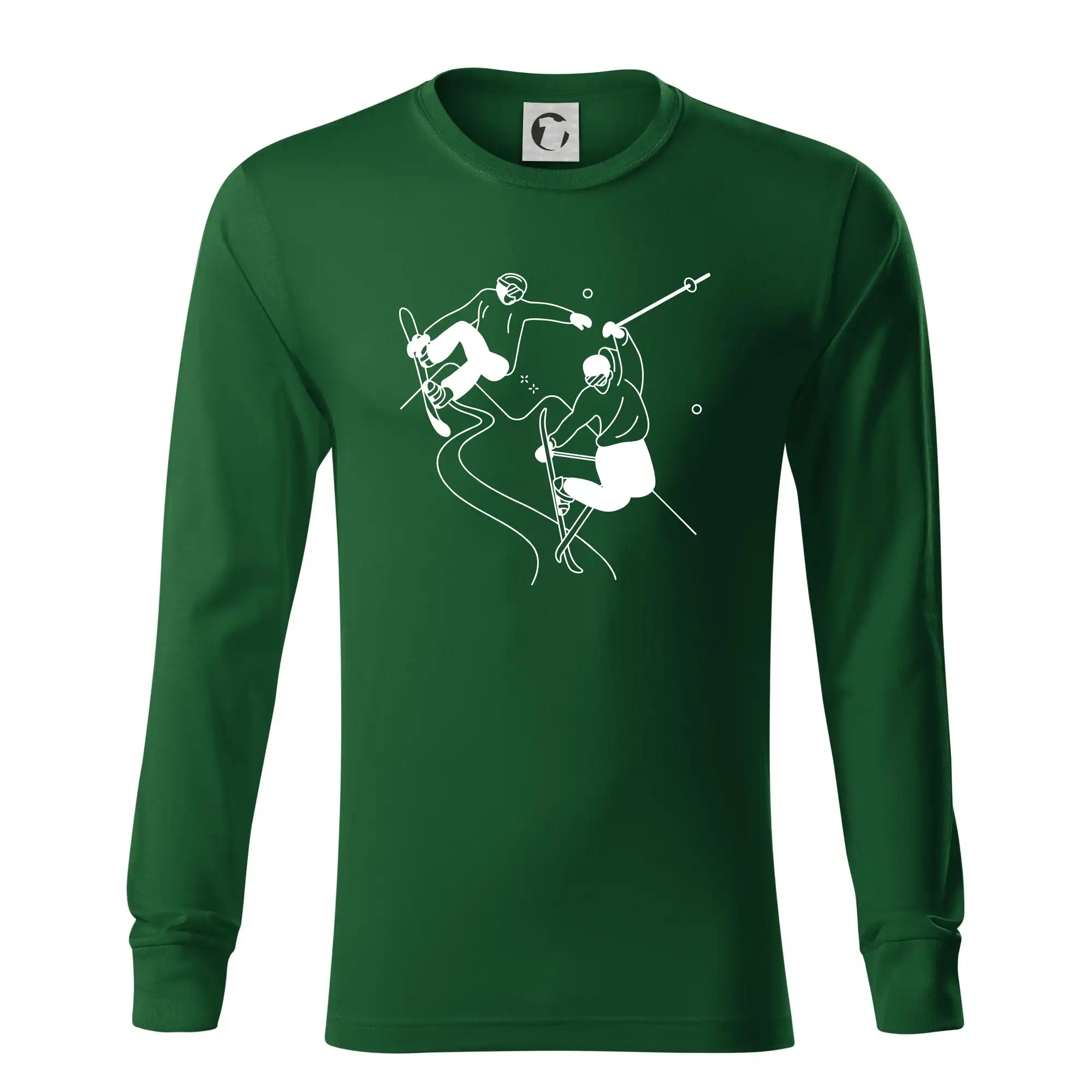 Lyžovaní - kresleny obrázek