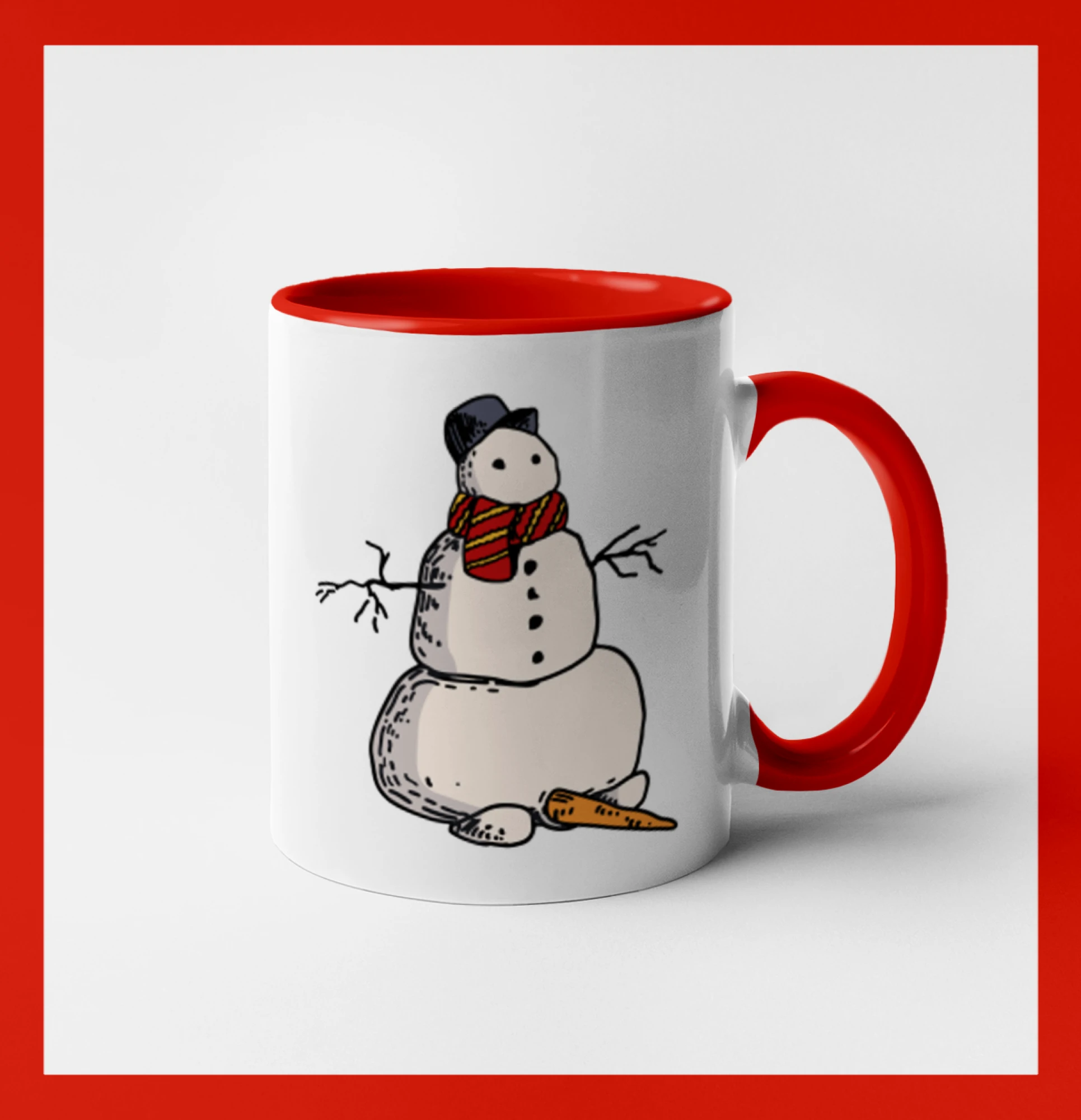 Sněhulák se spadlým nosem