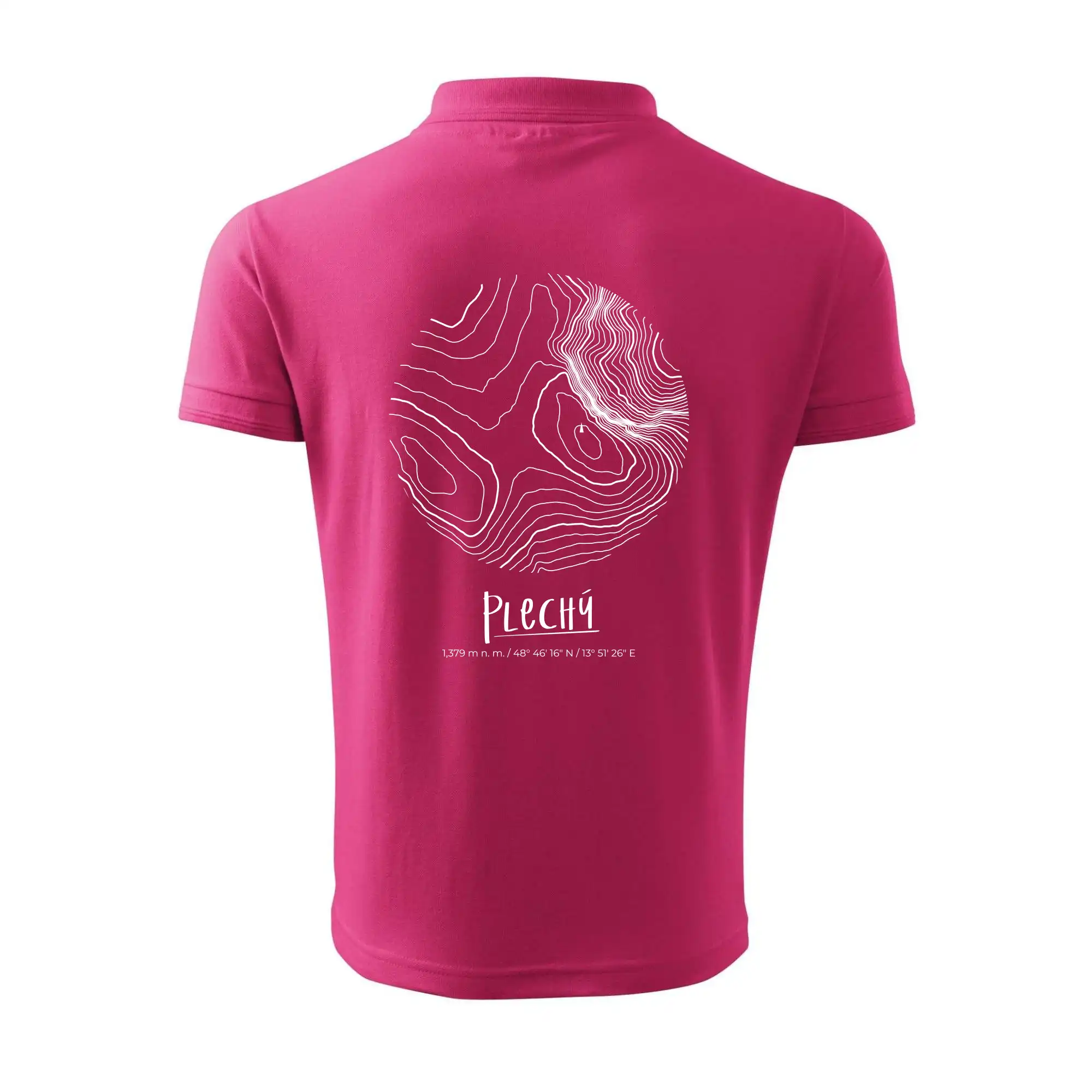 Plechý - vrstevnice v kruhu