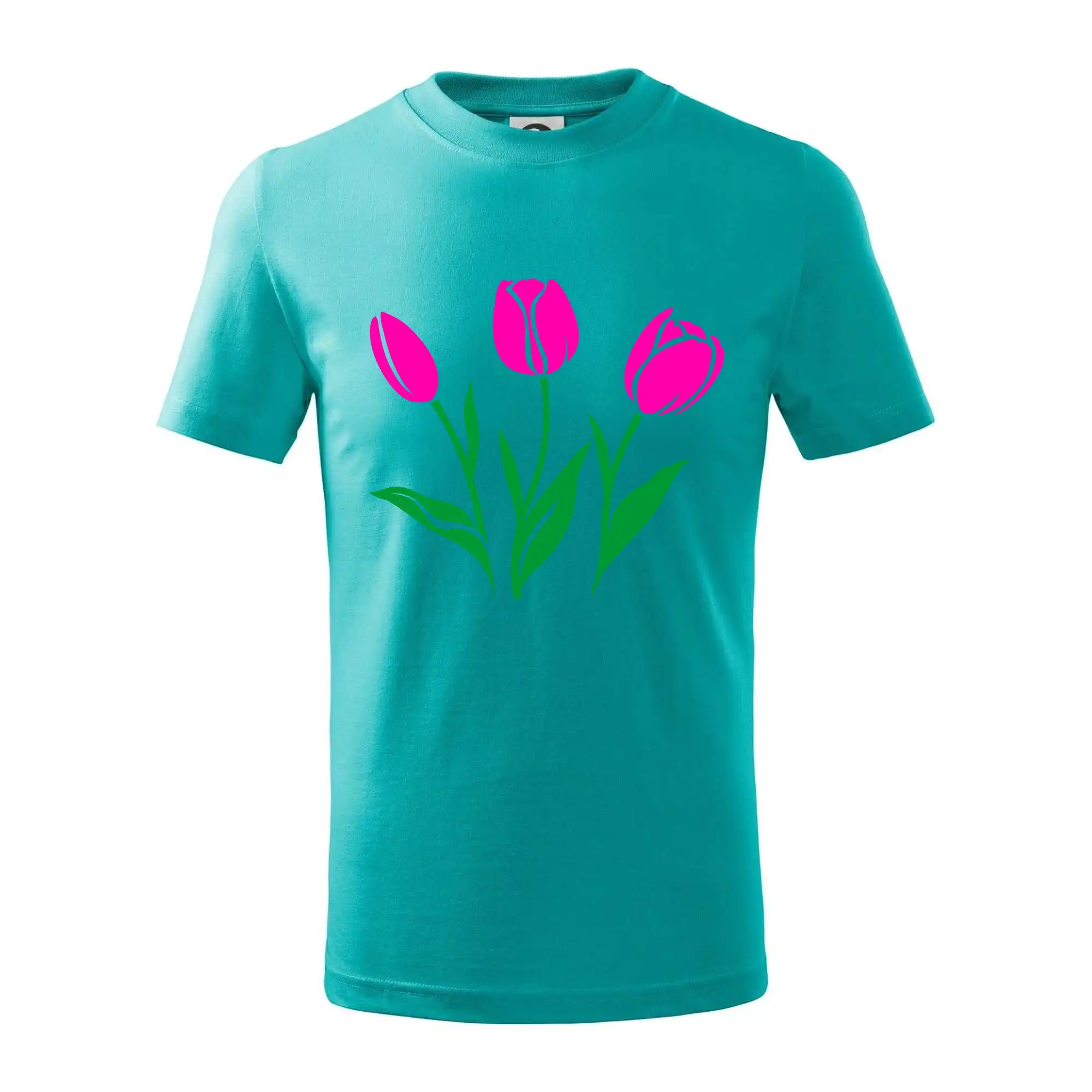 Tričká s kvetinami - Tri tulipány - Tričko detské bavlnené