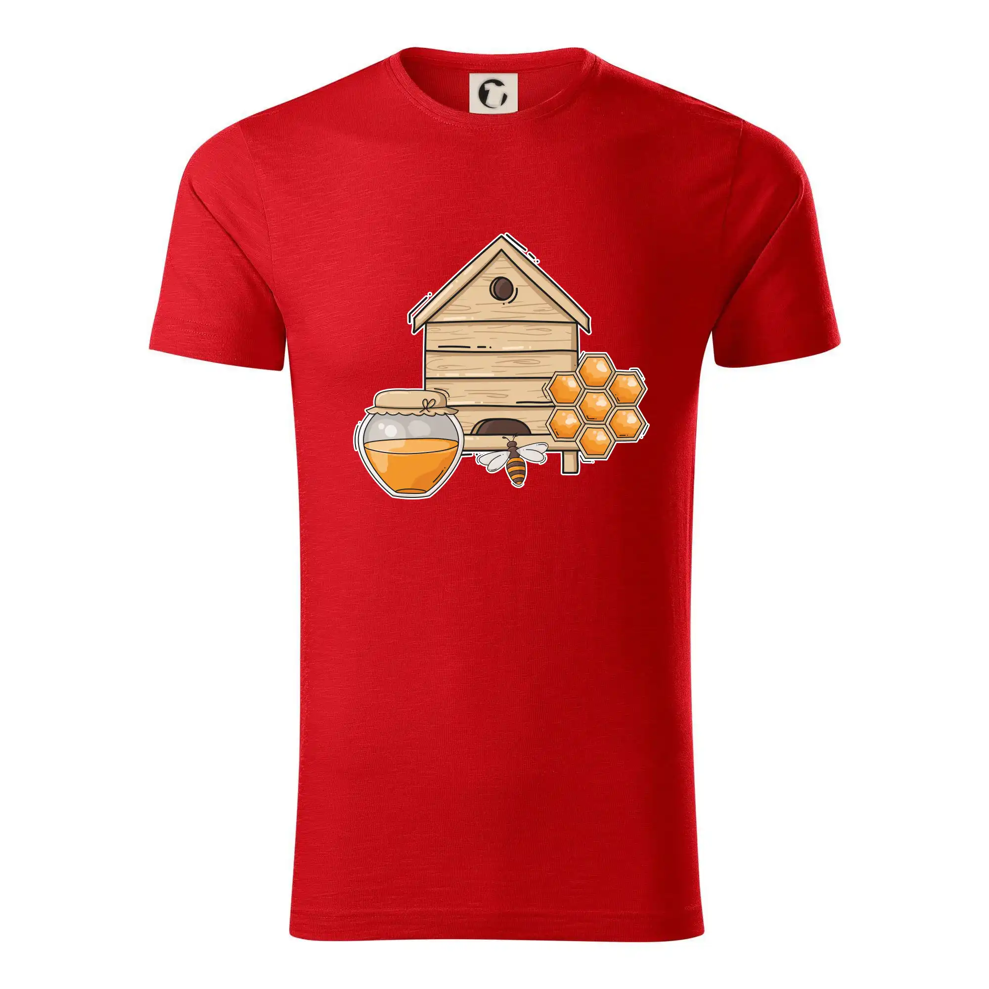 Včelie úle - Tričko z organickej bavlny