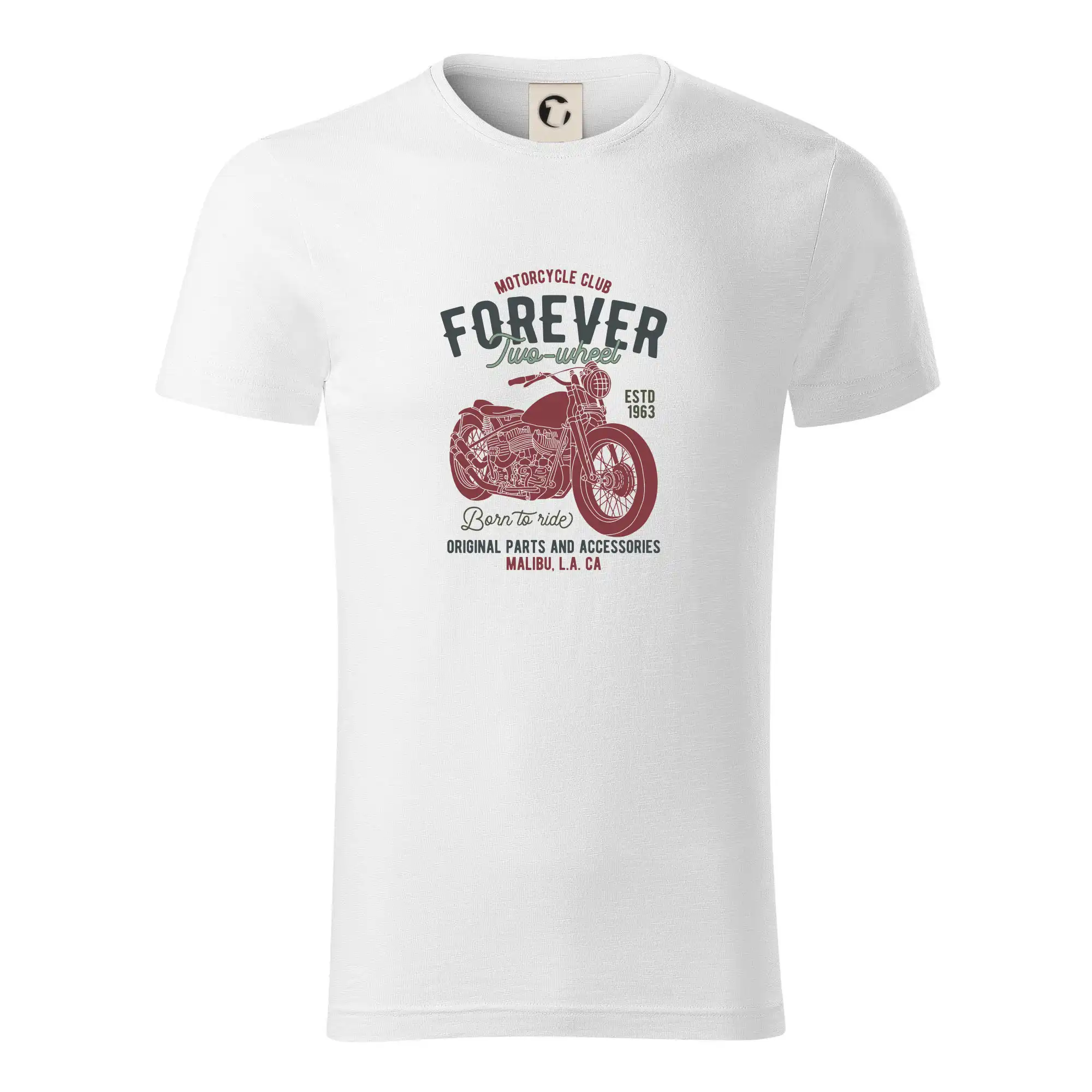 Tričká a mikiny s potlačou motoriek – pre pravých motorkárov - Malibu parts - two wheel - Tričko z organickej bavlny