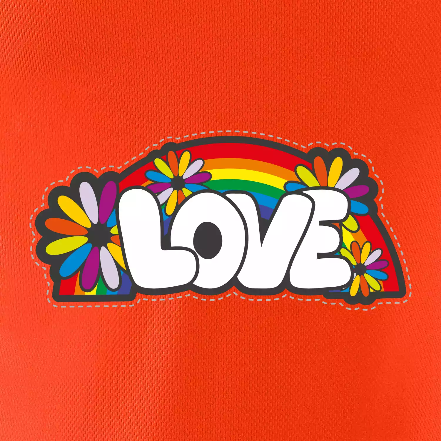 Love s duhou v pozadí