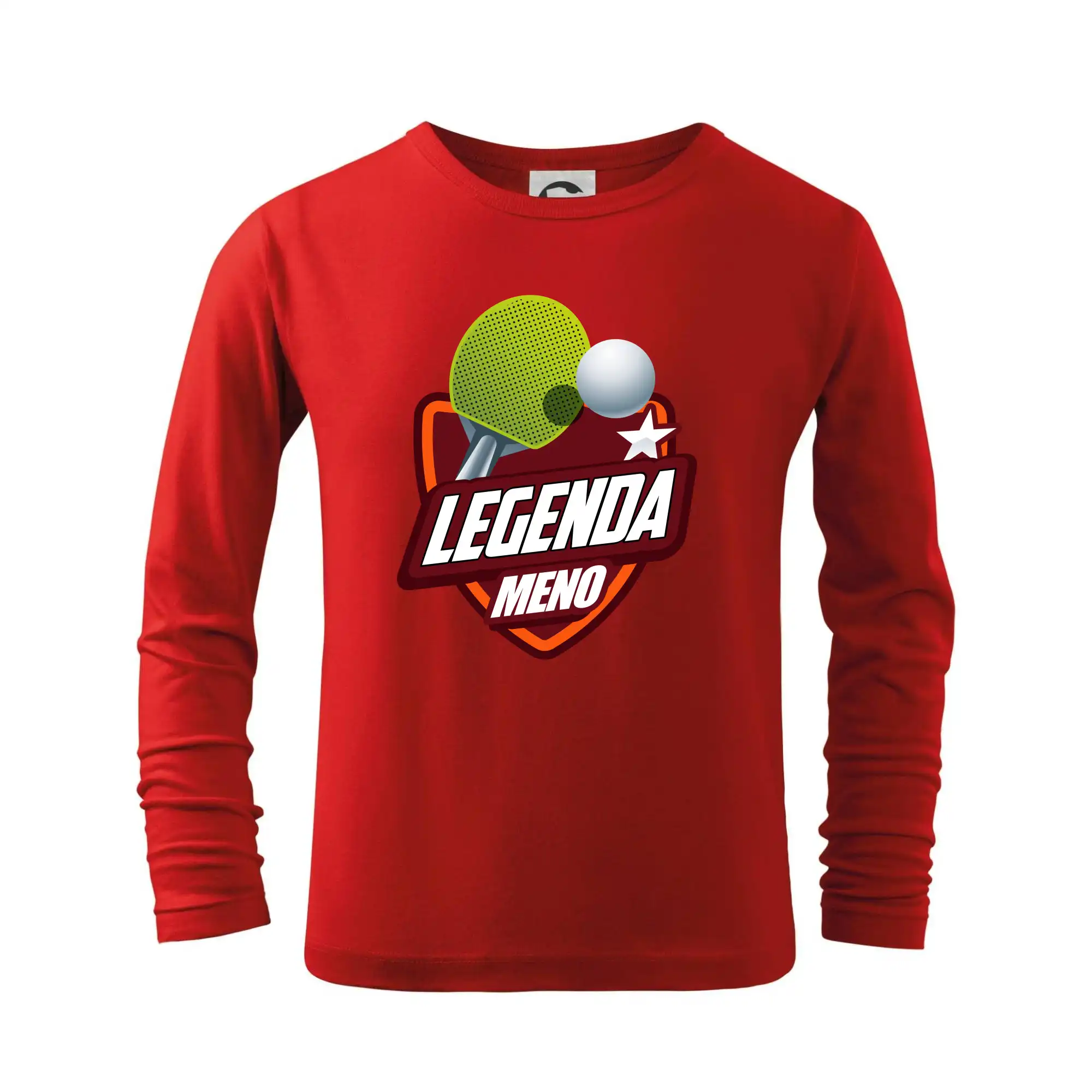Ostatné športy - Stolný tenis - legenda a meno - Tričko detské Long Sleeve
