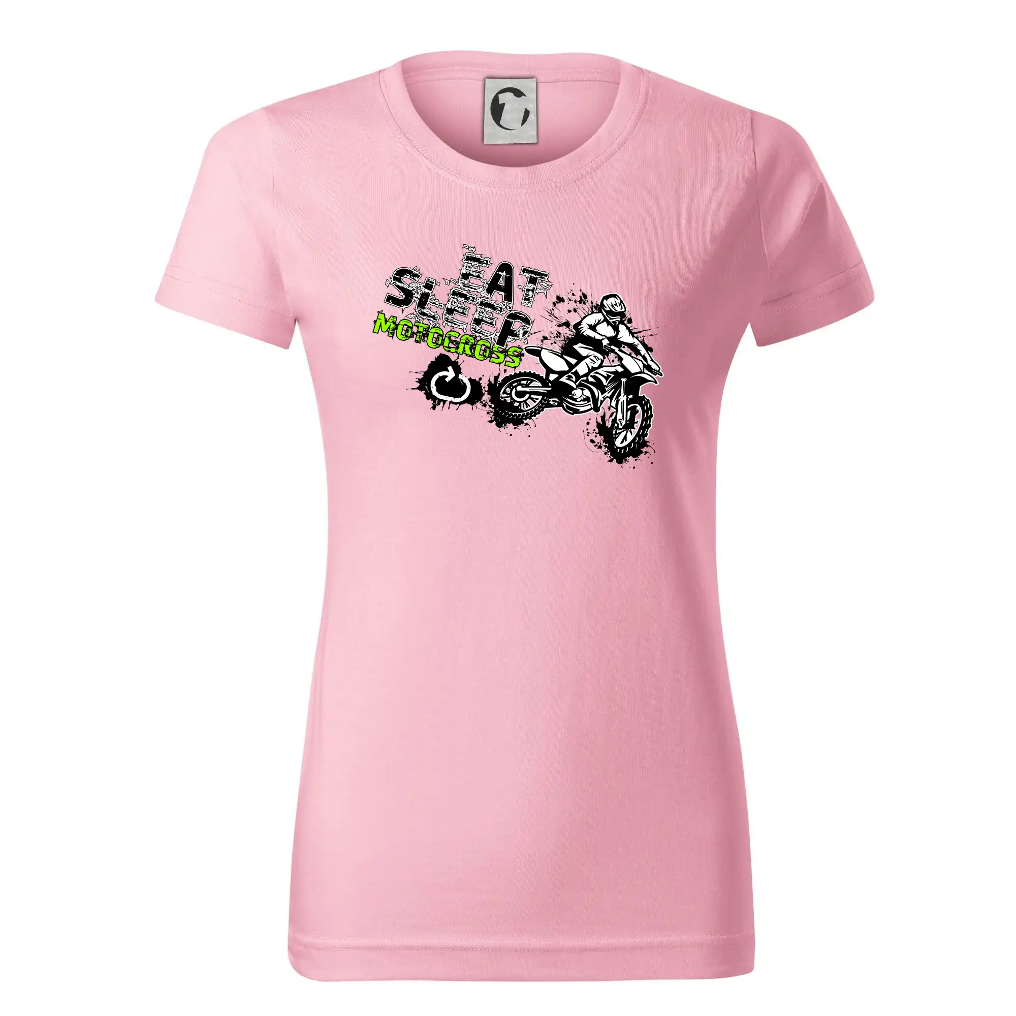 Motocross tričká - Eat Sleep Motocross - Dámske tričko basic - ľahko voľnejšie a dlhšie