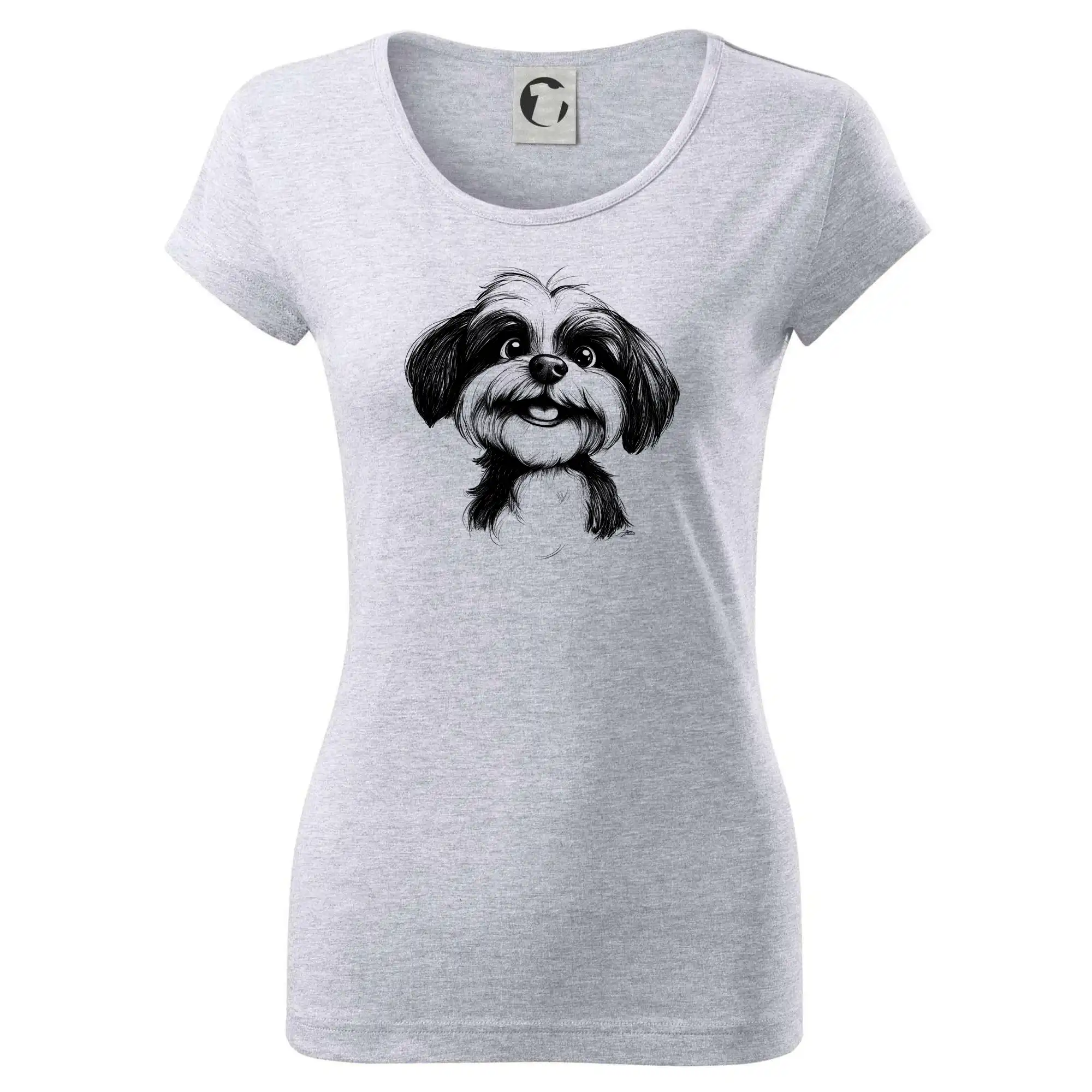 Lhasa Apso karikatura hlava