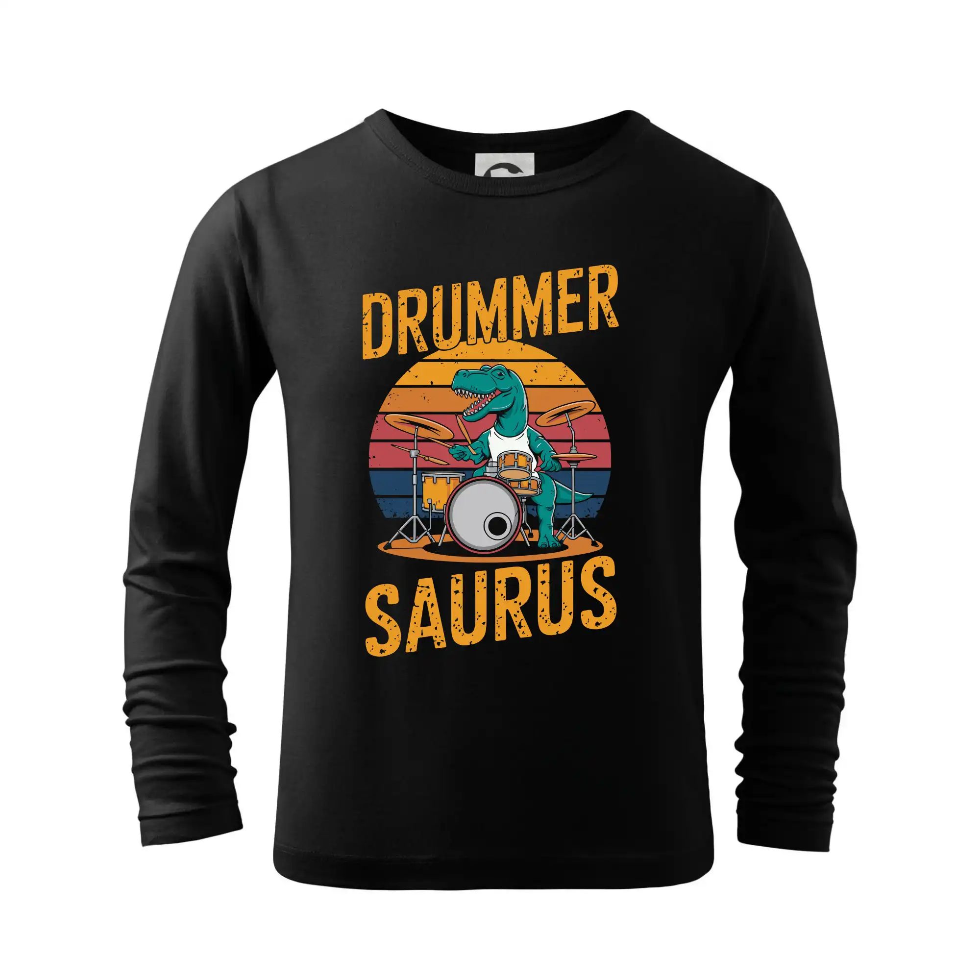Drummer Saurus - Tričko detské Long Sleeve