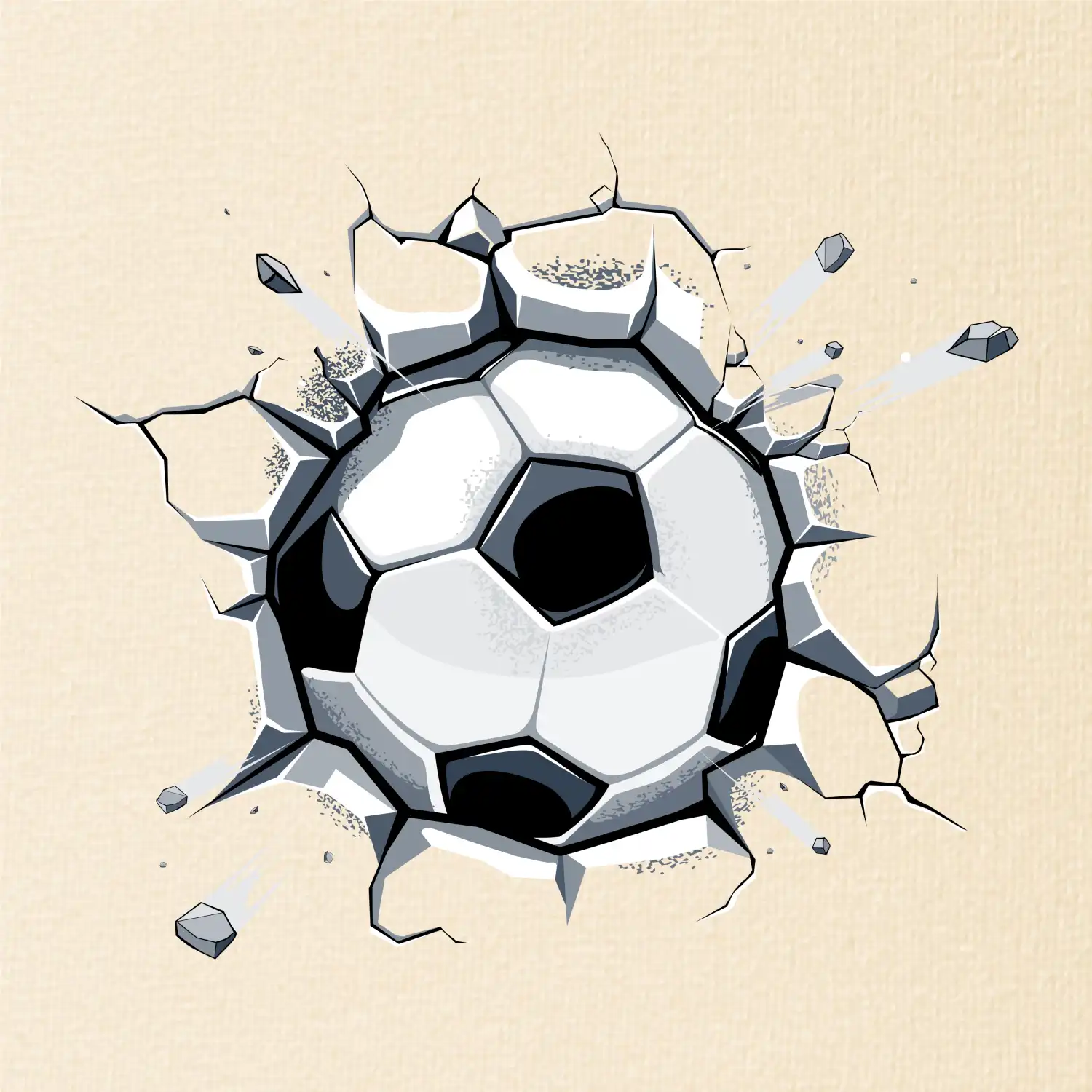 Fotbalový míč v triku