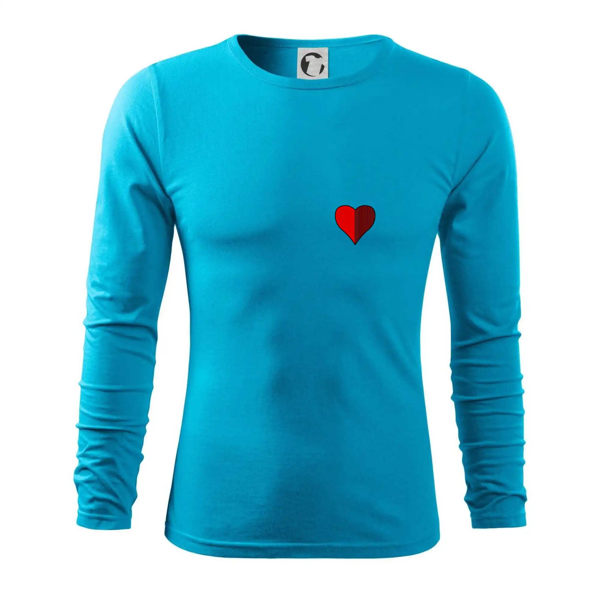 Tričká a mikiny so spoločenskými hrami  - Prší - Červený - prso - Tričko s dlhým rukávom FIT-T long sleeve