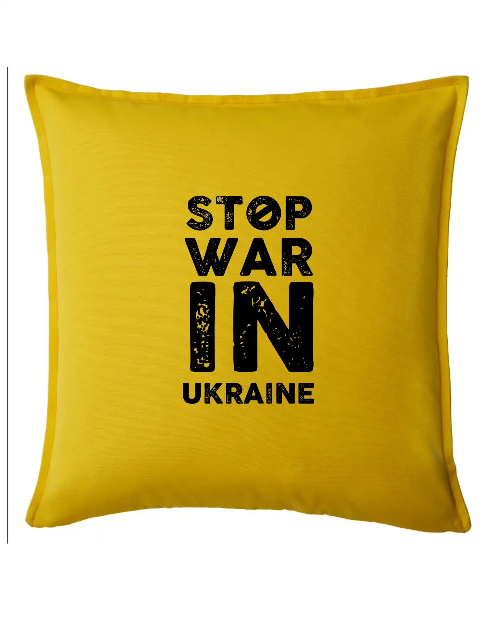 Černý nápis Stop war in ukraine