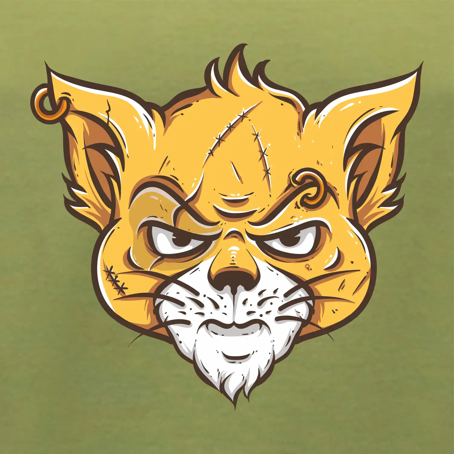 Nasraná kočka Thug life