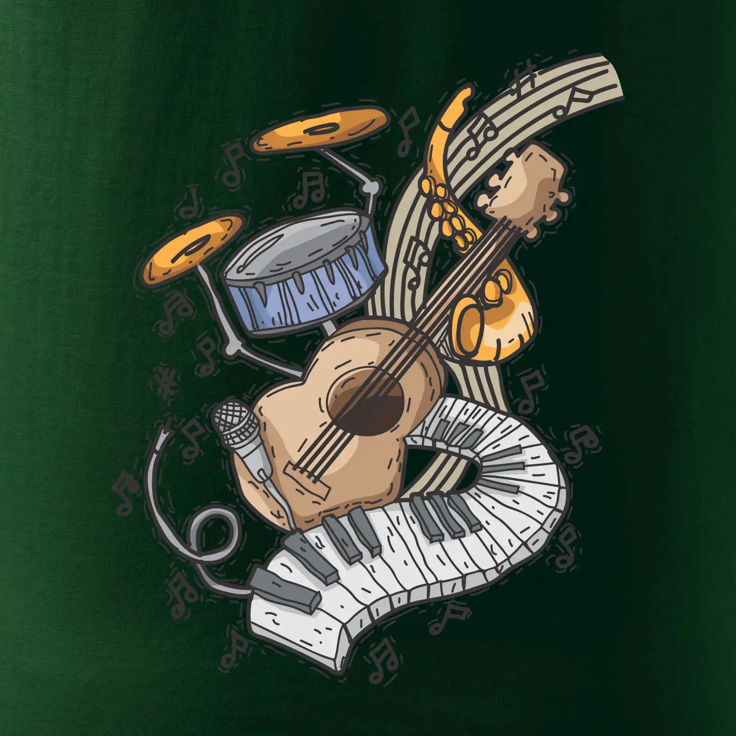 Hudební nástroje v notách