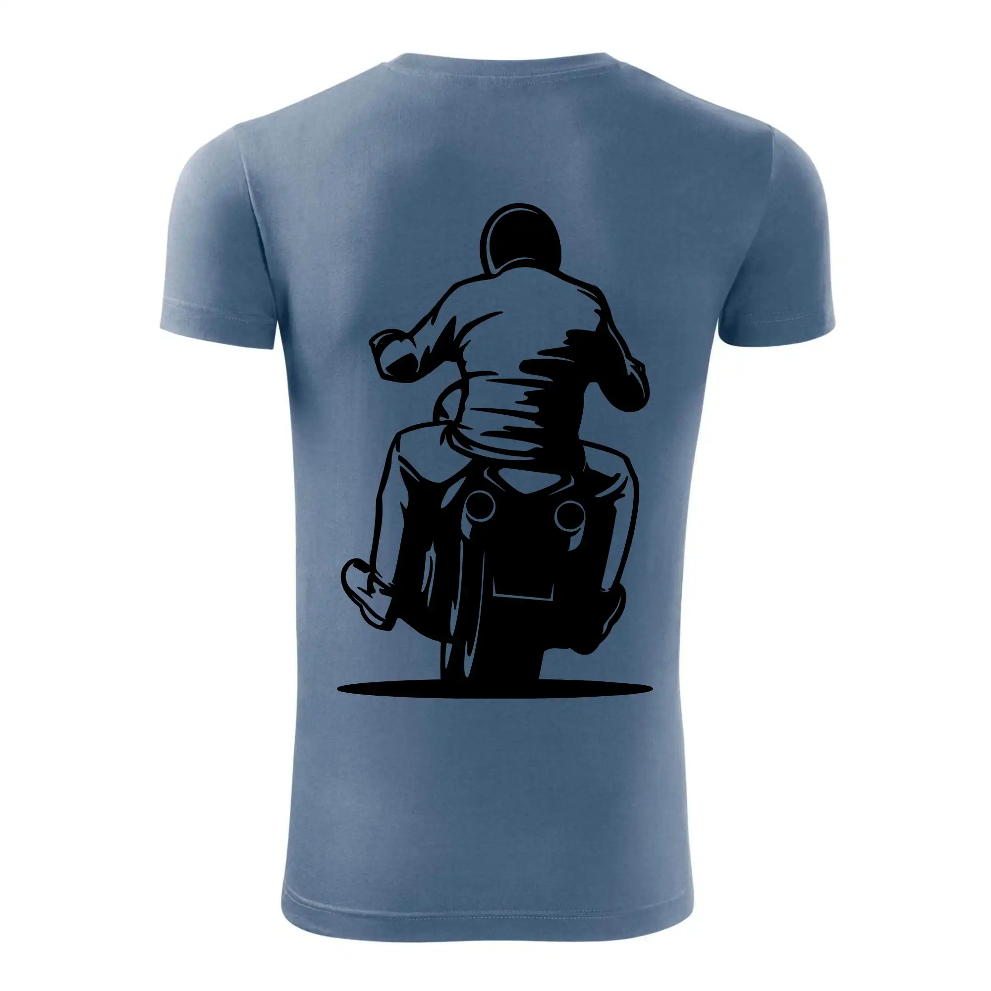 Motorkář na zádech - chopper