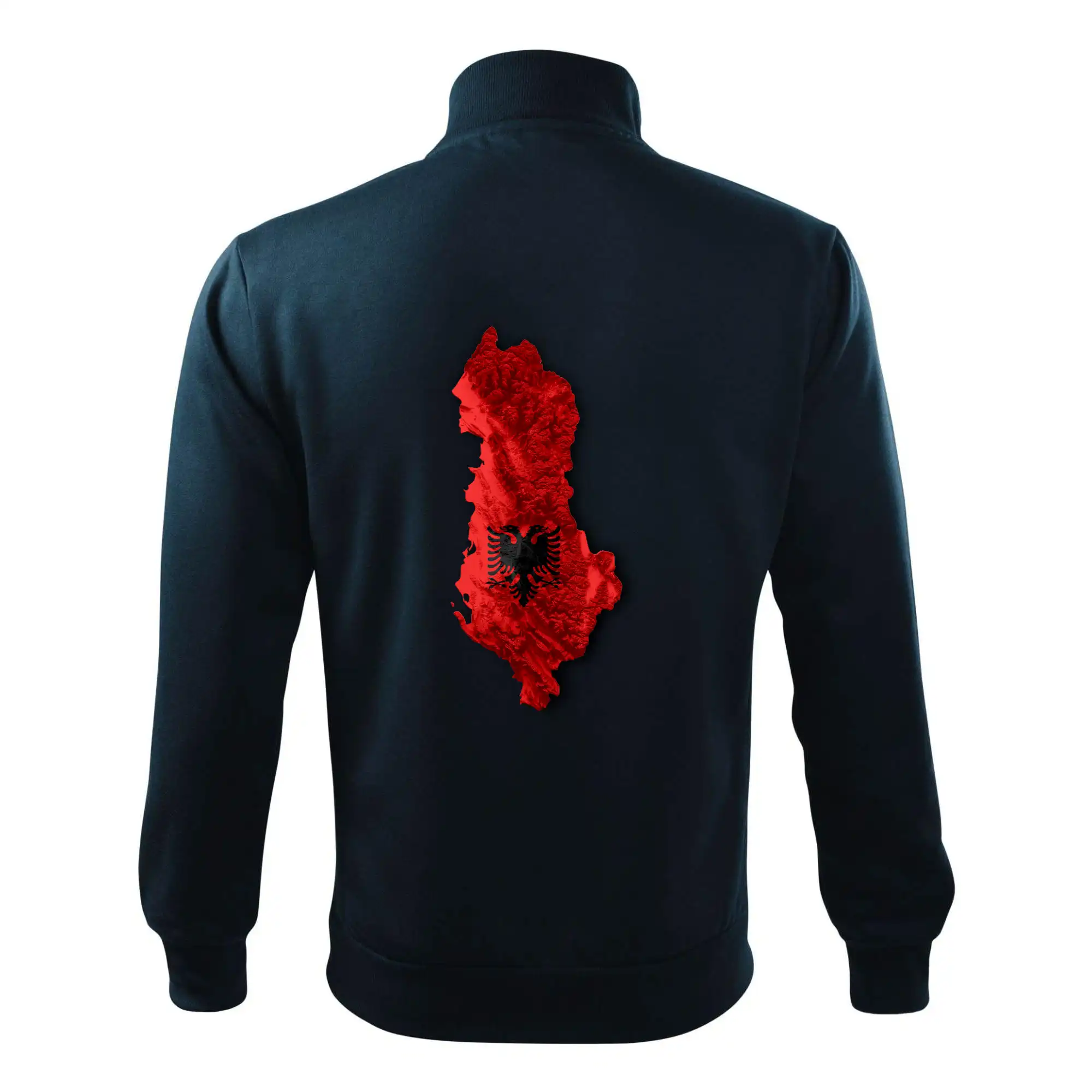 Mapa Albánie reliéf hor