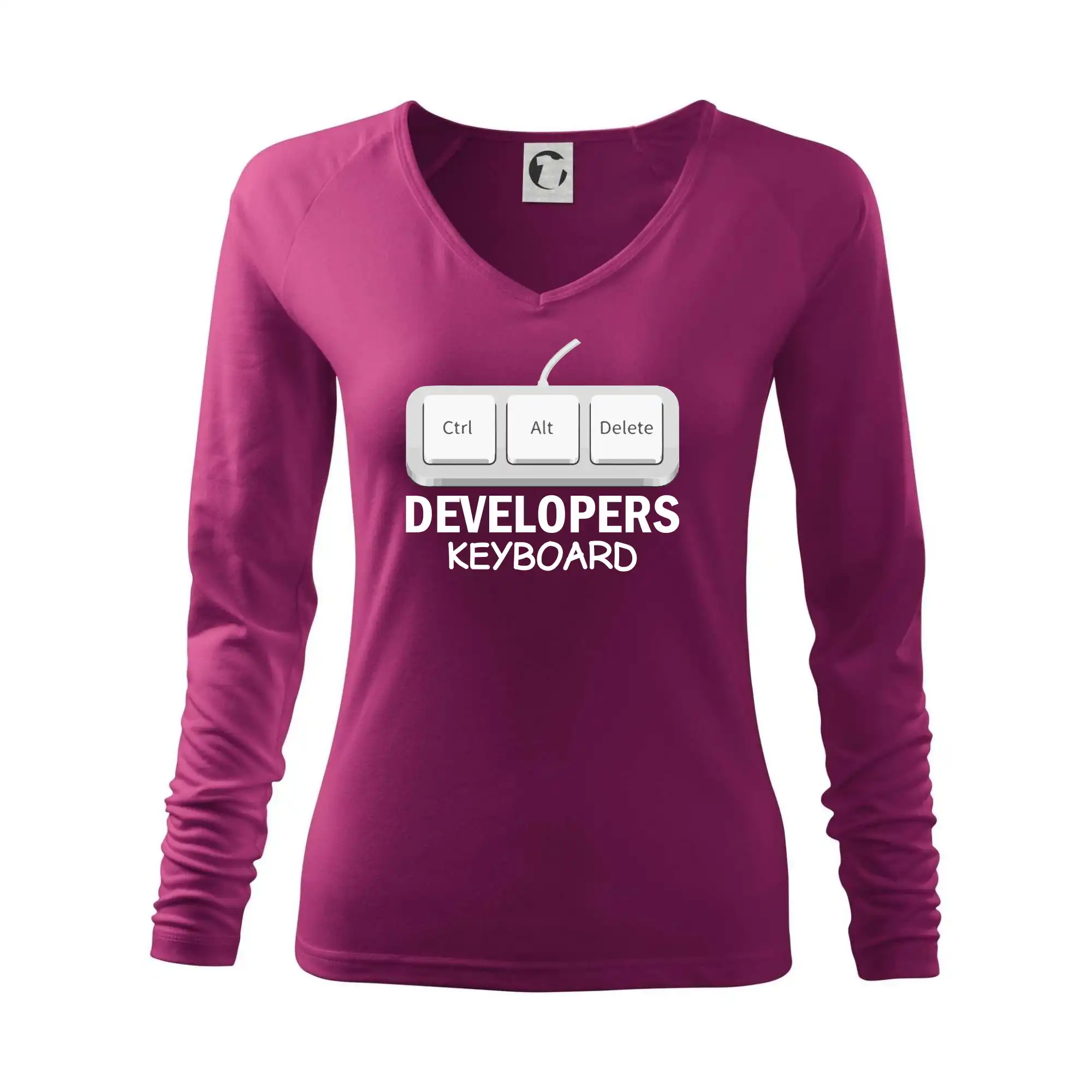 Tričká pre ajťákov - Developers keyboard - Tričko dámske Elegance