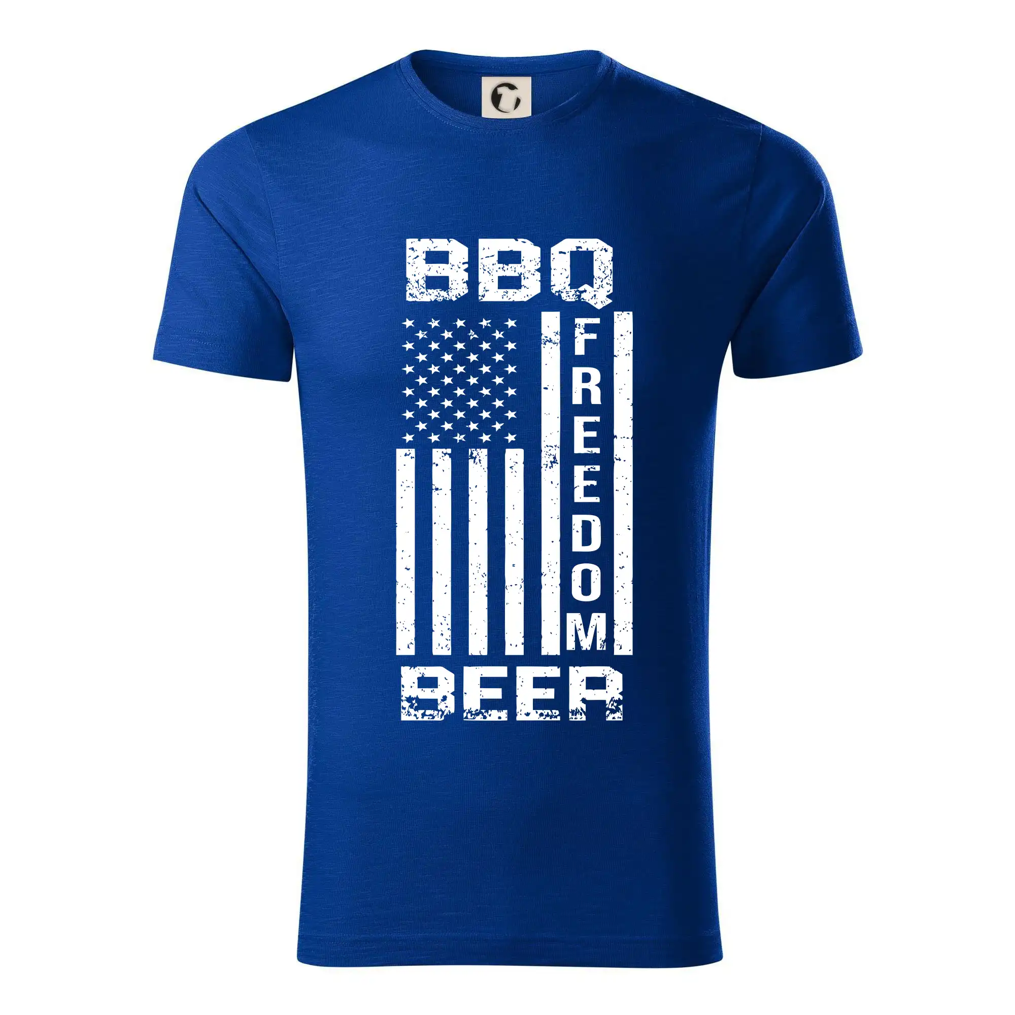Tričká a zástery na grilovanie - USA BBQ Freedom beer - Tričko z organickej bavlny