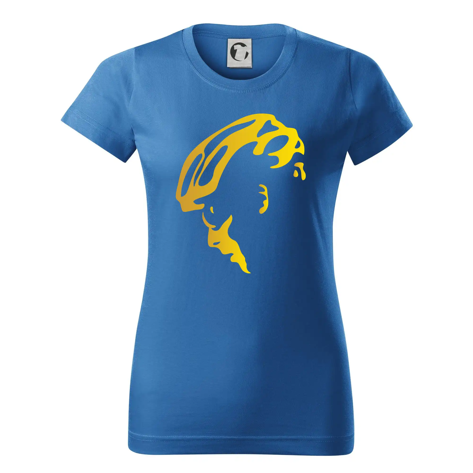 Hlava cyklista zlatá