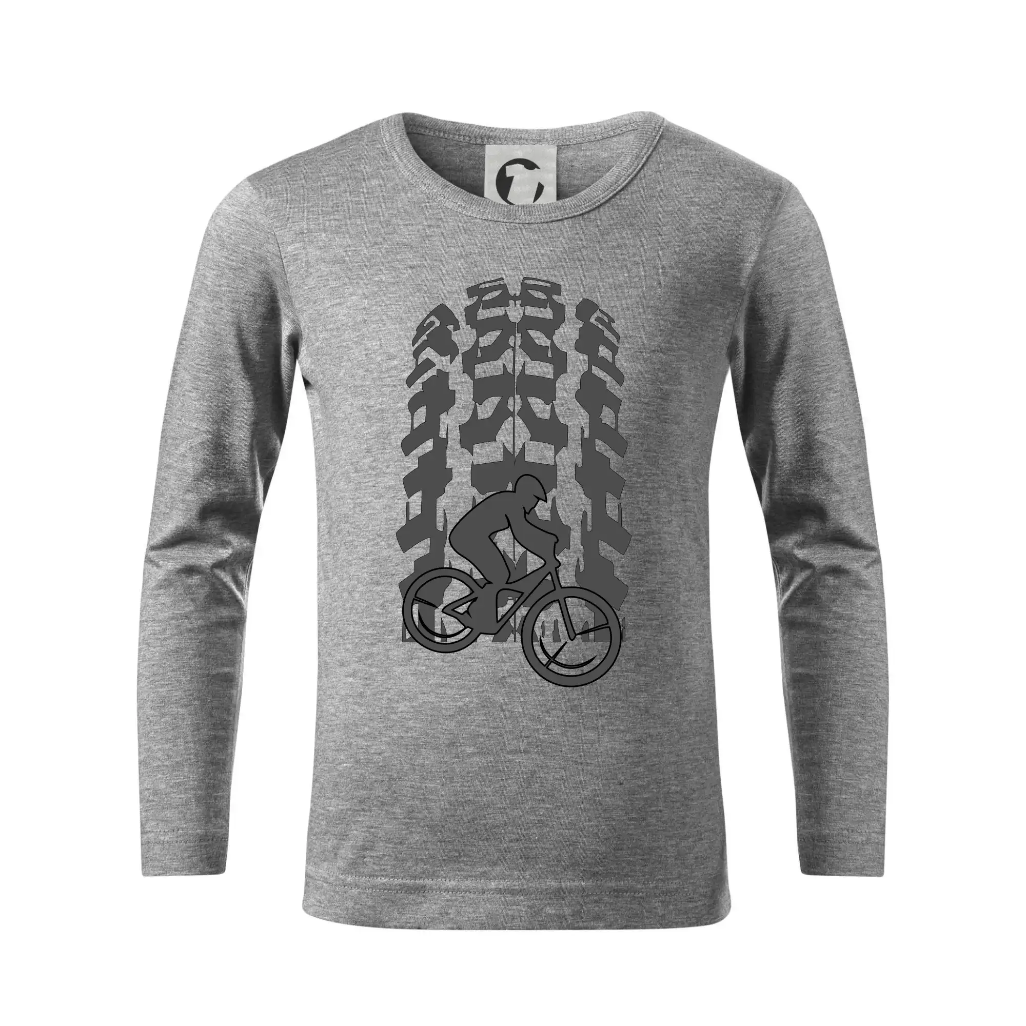 Tričko ako darček pre cyklistu - Pneumatika MTB - Tričko detské Long Sleeve