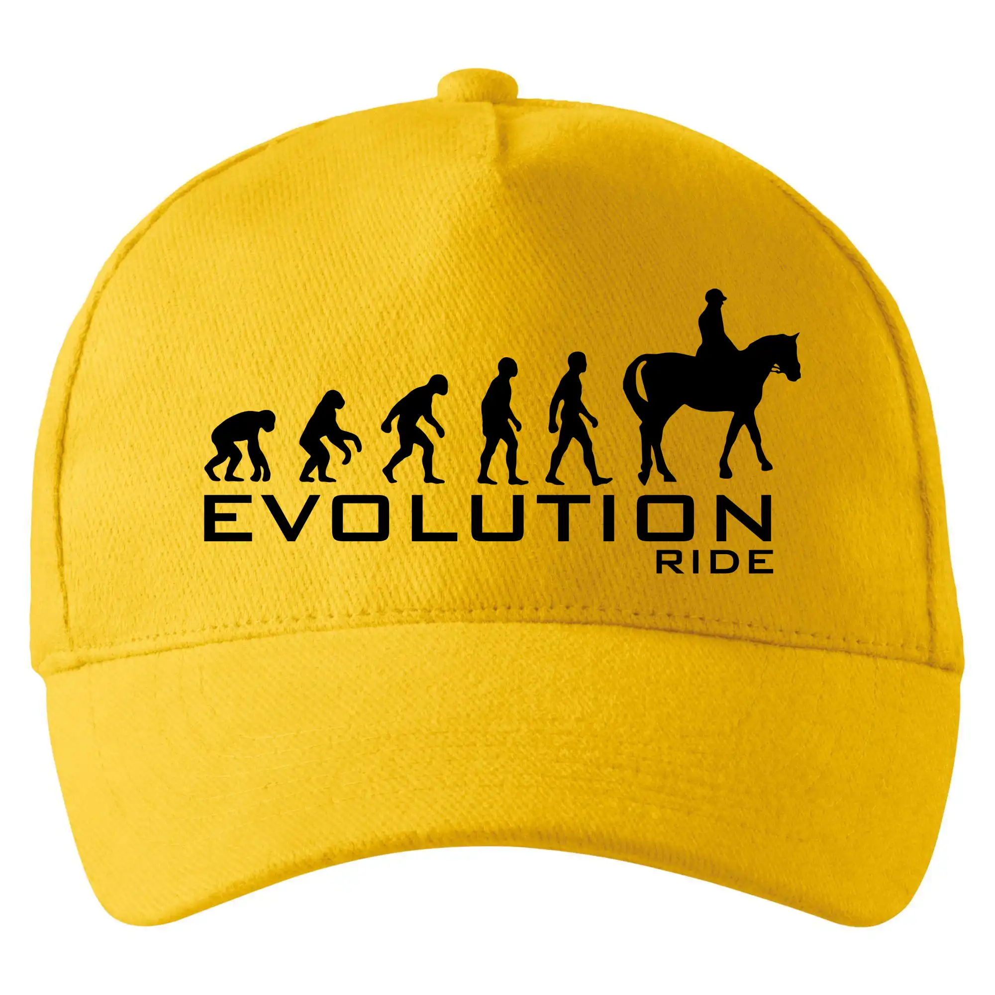 Tričká s potlačou evolúcia - Evolúcia Ride horse - Šiltovka so zahnutým šiltom a mosaznou sponou