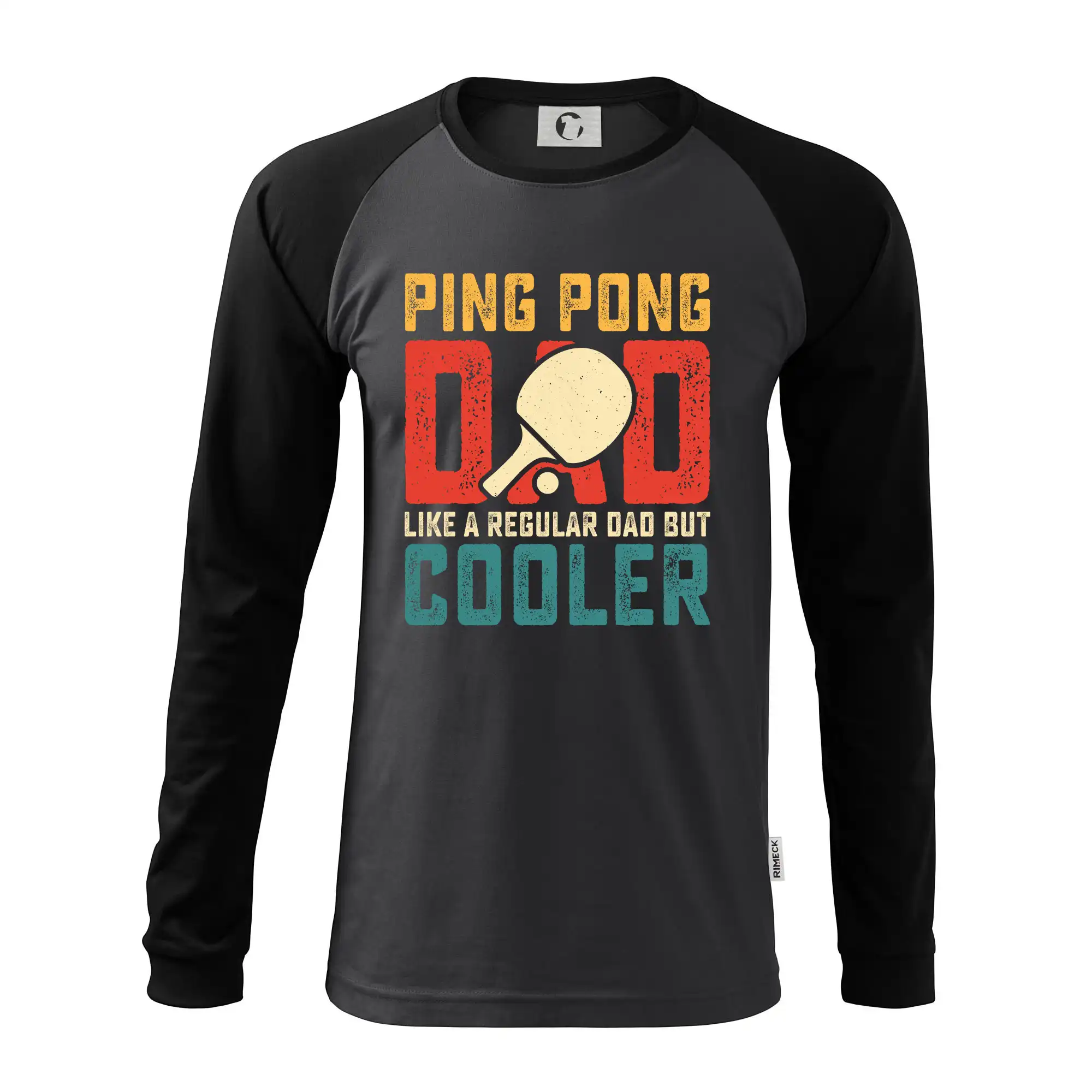 Vtipné tričká na stolný tenis - Ping pong dad like a regular dad but cooler - Pánske tričko s dlhým rukávom LS130