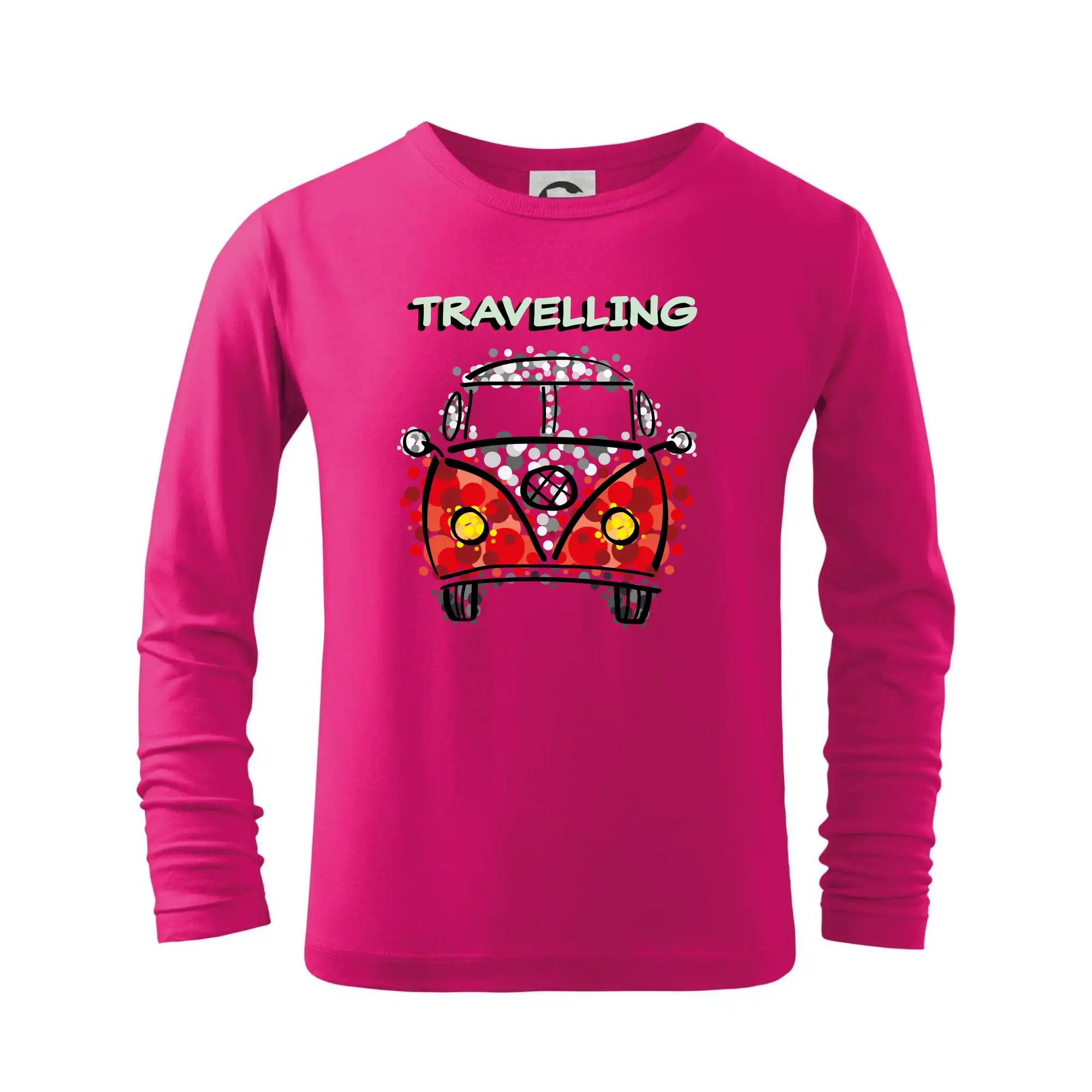 Trička na kempovanie - Traveling kreslené auto (lulu_art) - Tričko detské Long Sleeve