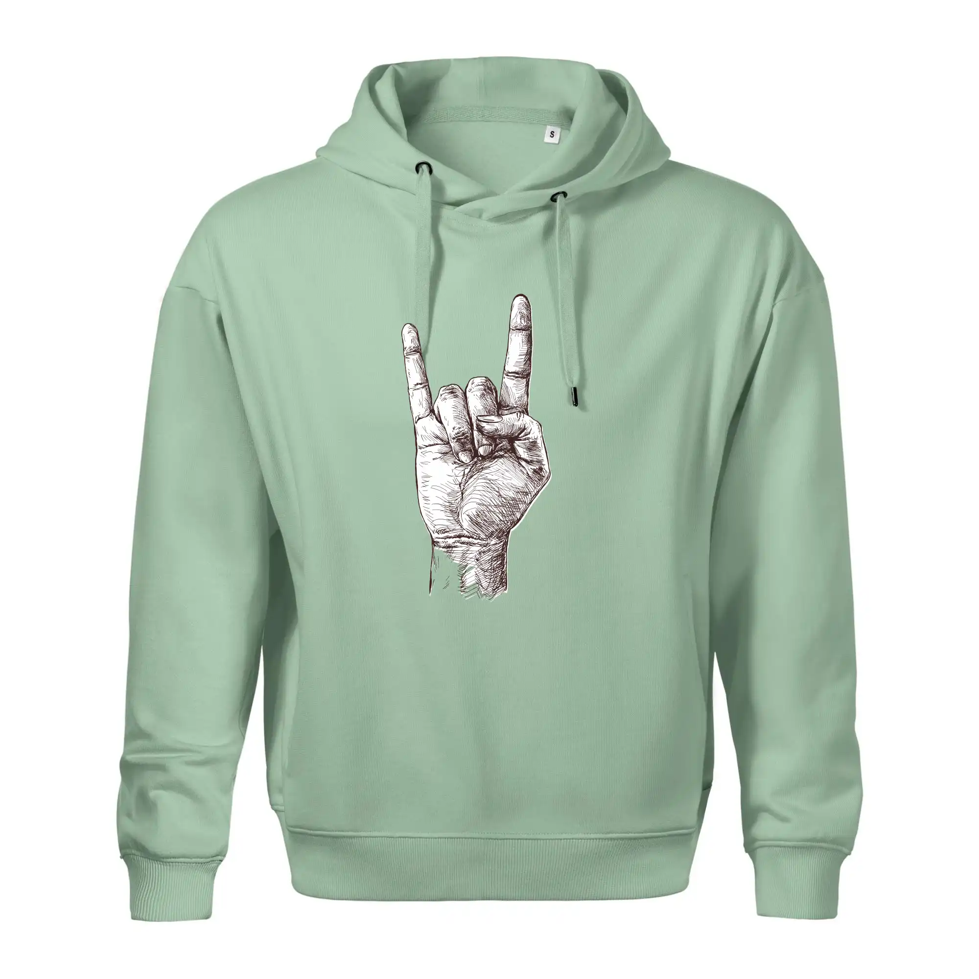 Rocková ruka kreslená