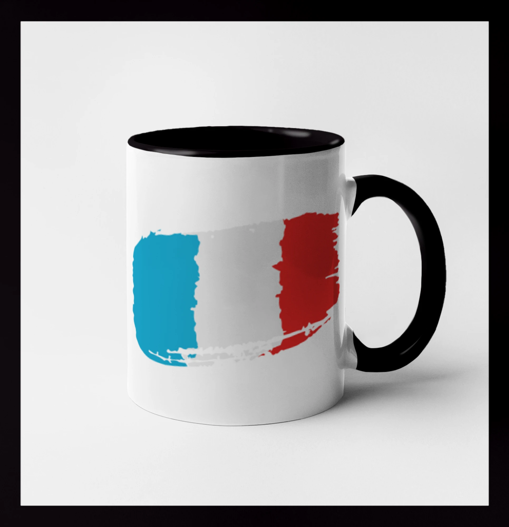 Motívy štátnych vlajok - Francúzsko vlajka - Hrnček 