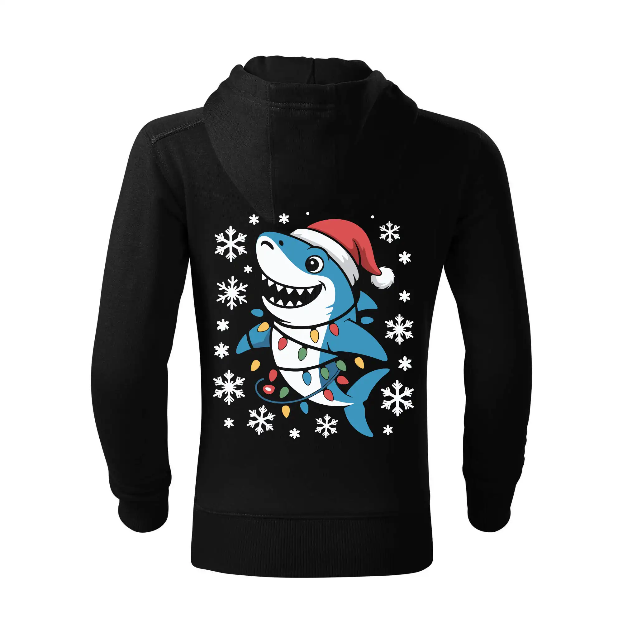 Vánoční žralok a vločky